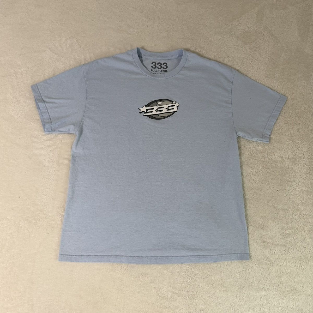 Half Evil Half Evil 333 Baby Blue T-Shirt Size US XL / EU 56 / 4 - 1 Thumbnail
