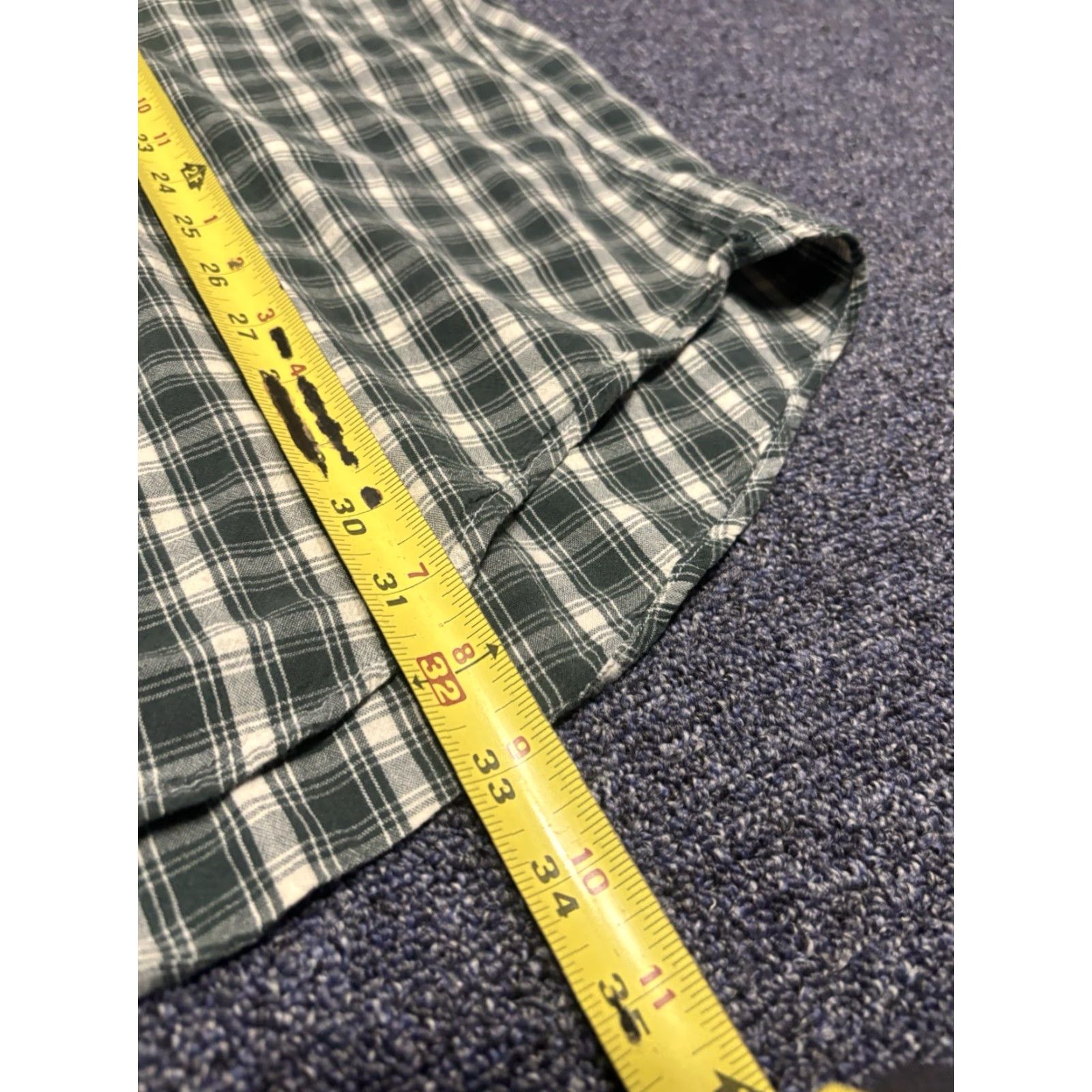 Abercrombie & Fitch VINTAGE Abercrombie & Fitch Shirt Mens XL Green Blue Plaid Flannel Button-Up Collared 90s Outdoor Classic Heavyweight Regular Mens Size US XL / EU 56 / 4 - 4 Thumbnail