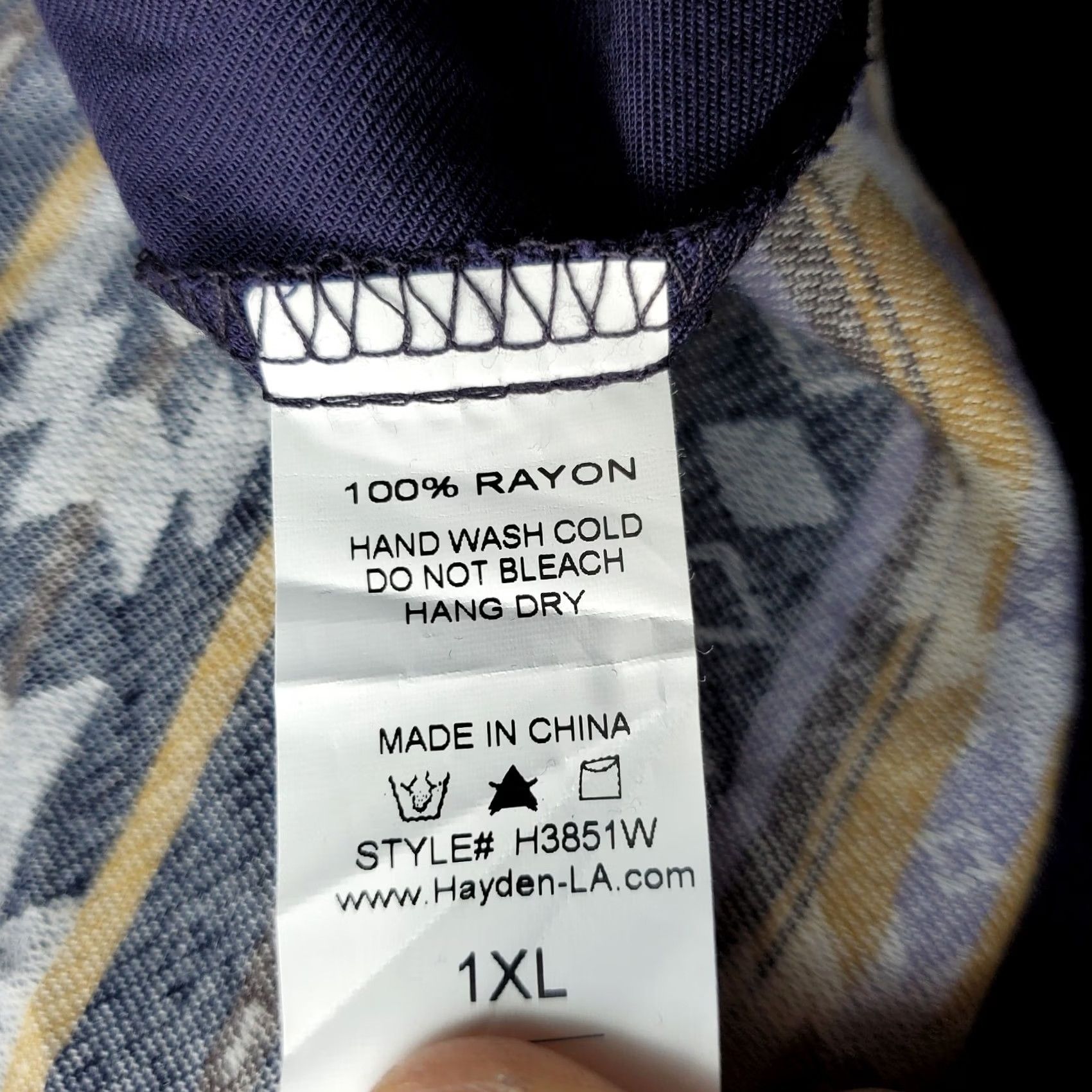 Vintage Hayden Womens 1XL Navy A-Line Dress Round Neck Long Balloon Sleeve Pocketless Knee Length NWT 100% Rayon Size XL / US 12-14 / IT 48-50 - 7 Thumbnail