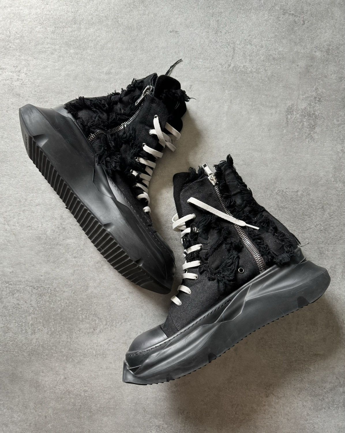 Rick Owens Rick Owens DRKSHDW Abstract Gethsemane Black Shoes Size US 11 / EU 44 - 8 Thumbnail