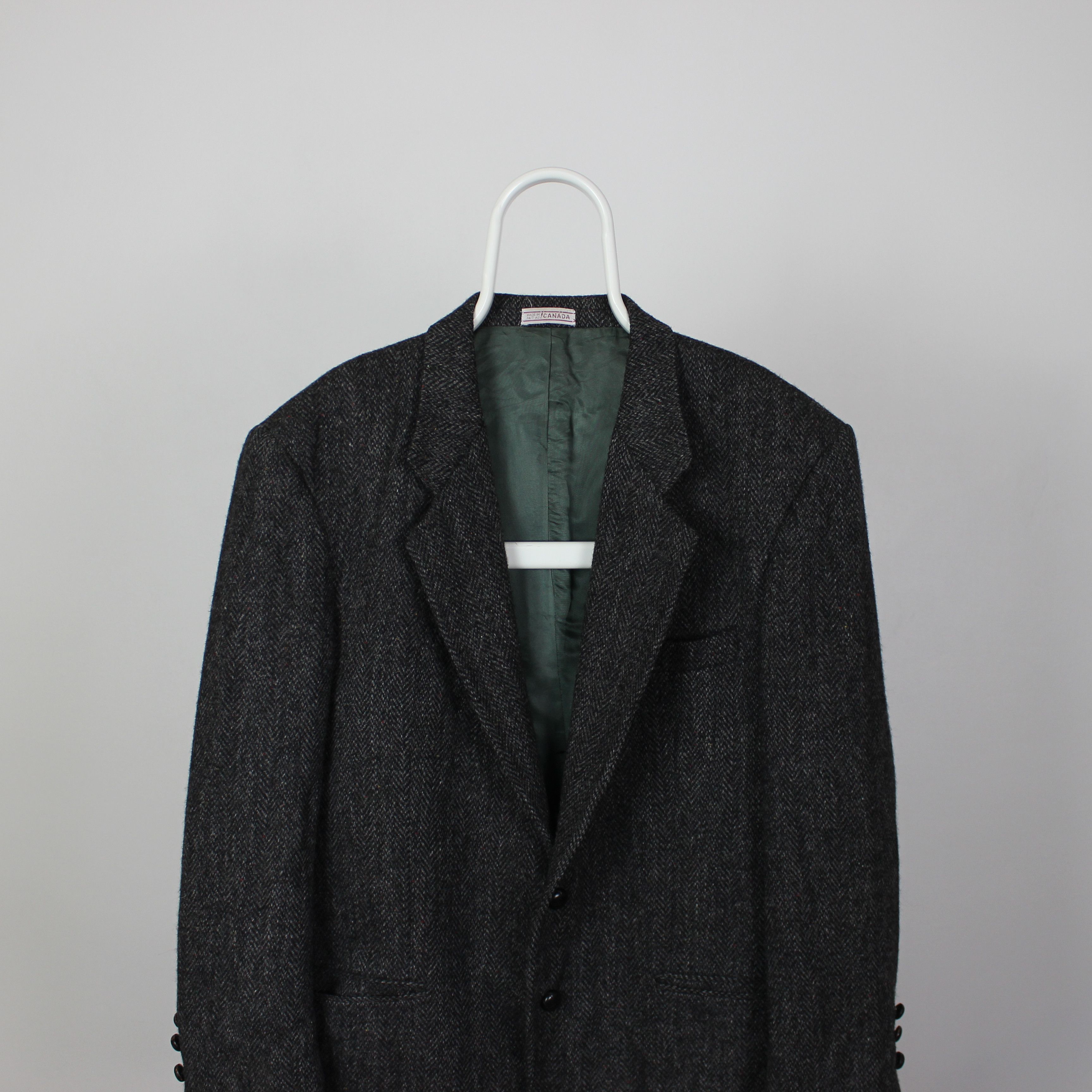 Harris Tweed Harris Tweed blazer men heavy vintage L XL gray Size 44R - 3 Thumbnail