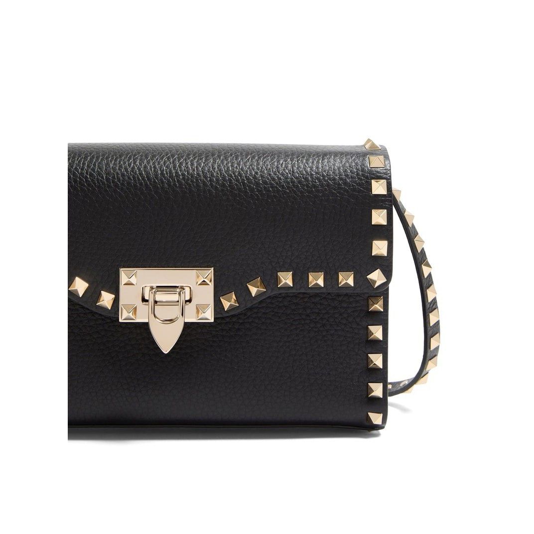 Valentino VALENTINO GARAVANI Rockstud Small Black Leather Crossbody Ba Size ONE SIZE - 5 Thumbnail
