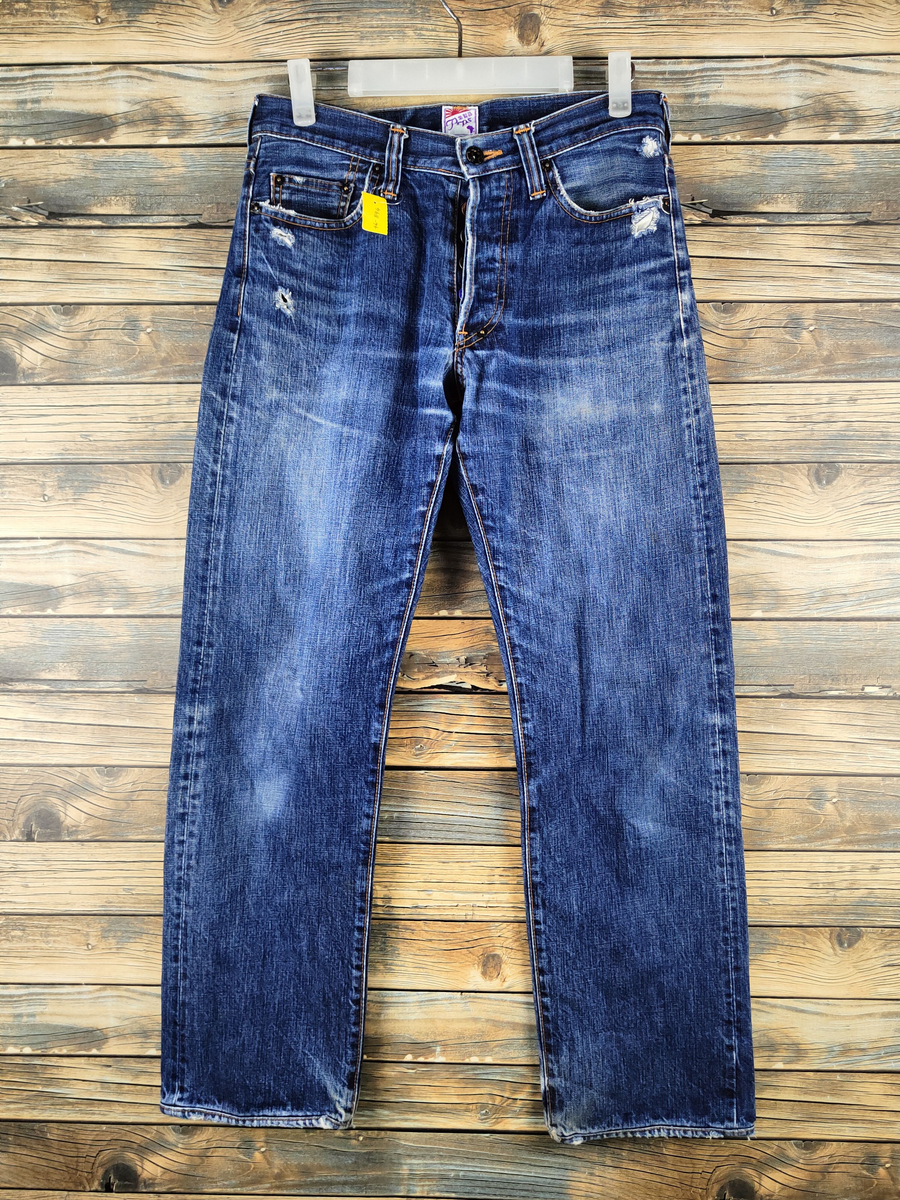 Prps DL Prps japan faded Blue Distressed Ripped denim #46-894 Size US 30 / EU 46 - 1 Thumbnail