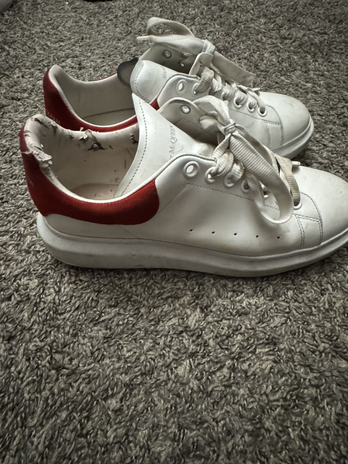 Alexander McQueen Alexander Mcqueens Designer red and white shoes Size US 11 / EU 44 - 3 Thumbnail