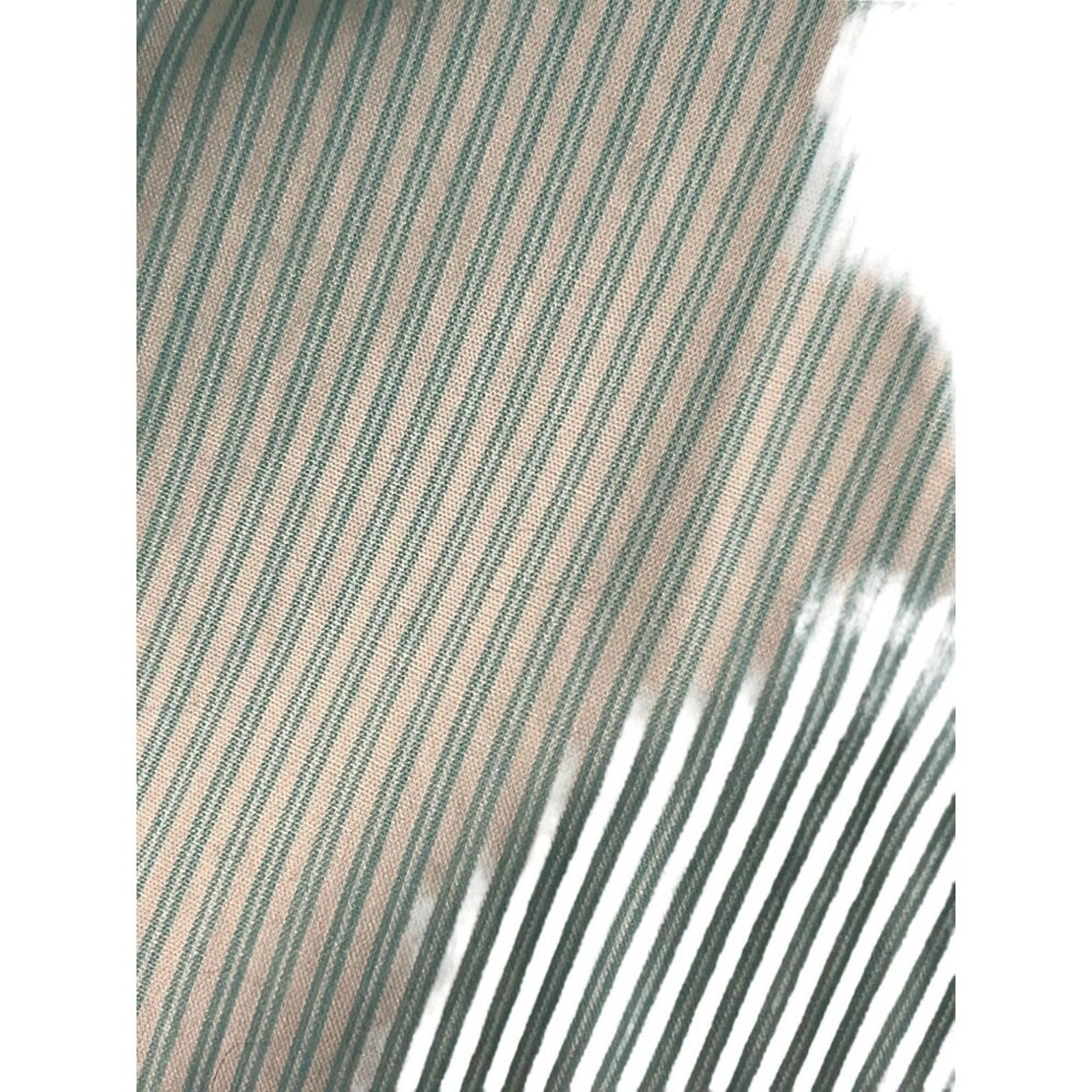 Banana Republic Banana Republic Non Iron Fitted Shirt size 8 Green Pinstripe Size M / US 6-8 / IT 42-44 - 6 Thumbnail