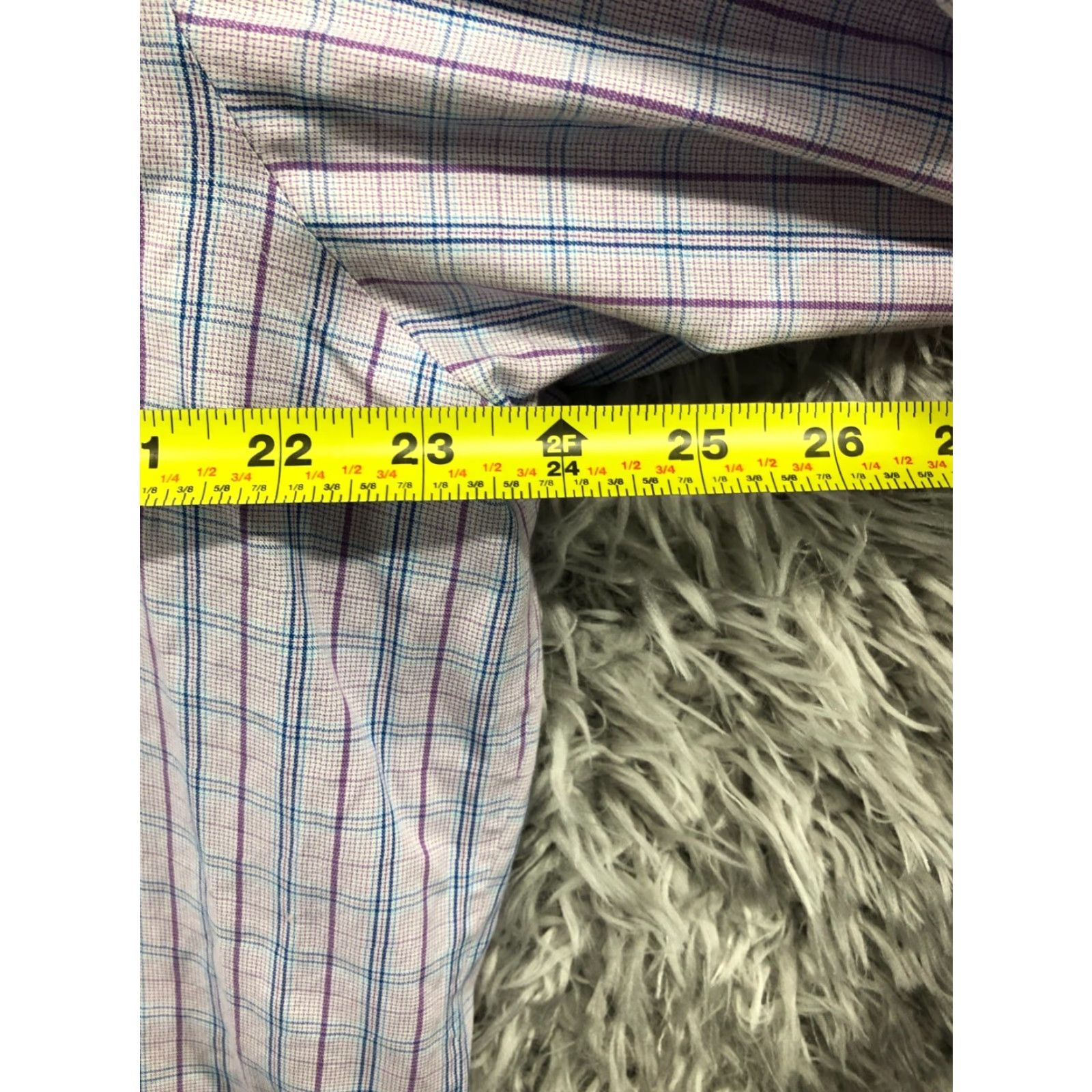 Lands' End Lands' End No Iron Pinpoint Oxford Shirt Mens 17 33 Traditional Fit Long Sleeve Button-Up Shirt Mens Regular Multicolor Plaid 70s? Size US XL / EU 56 / 4 - 4 Thumbnail