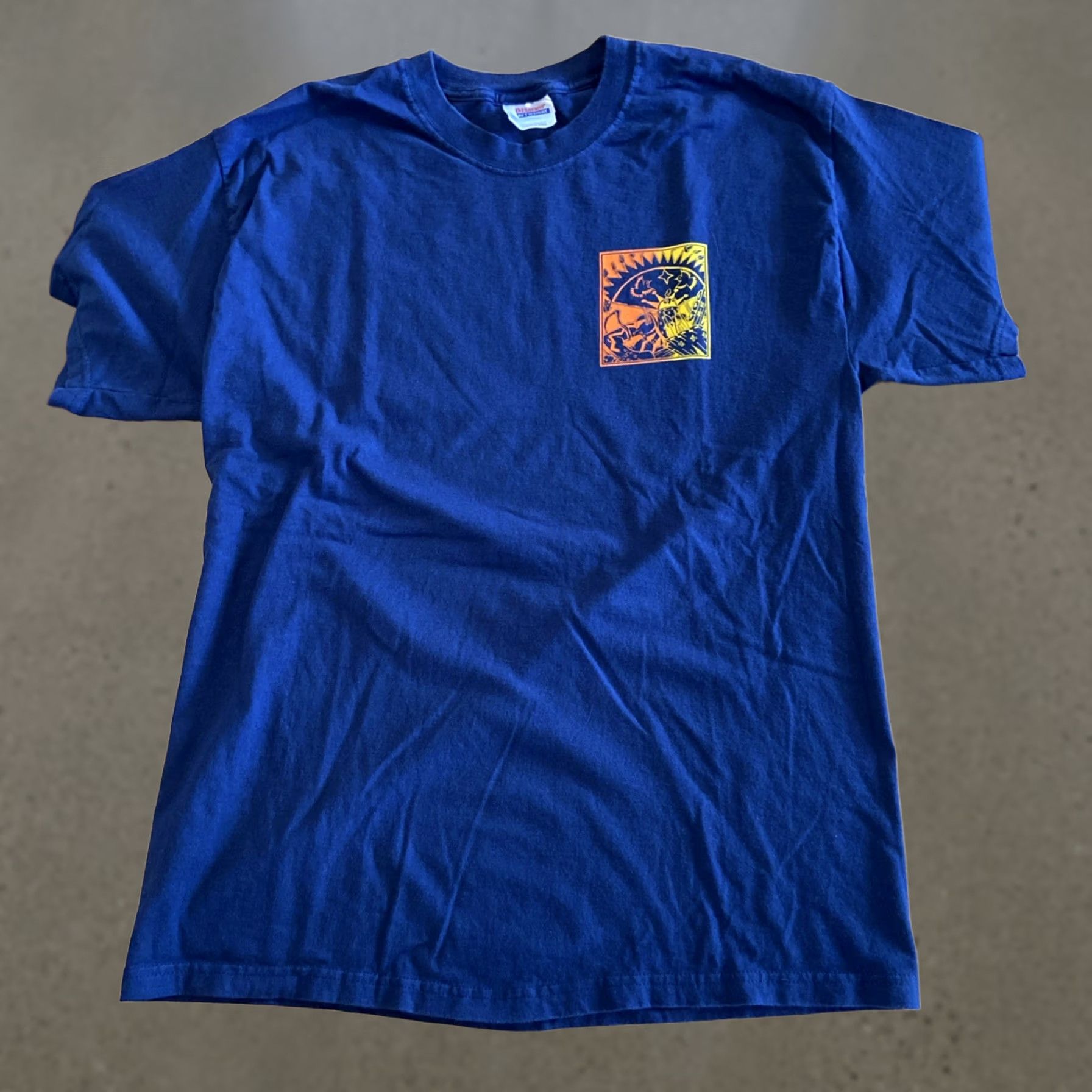 Vintage VINTAGE Ryan Huna Smith Art T Shirt Navajo Native Comic Book Artist Large Blue Mens L 90s Art 90s Size US L / EU 52-54 / 3 - 1 Thumbnail