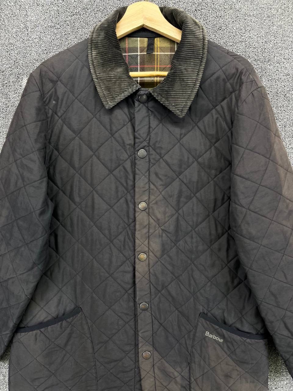 Barbour Vintage Barbour Trashed Quilted Jacket Size US L / EU 52-54 / 3 - 5 Thumbnail
