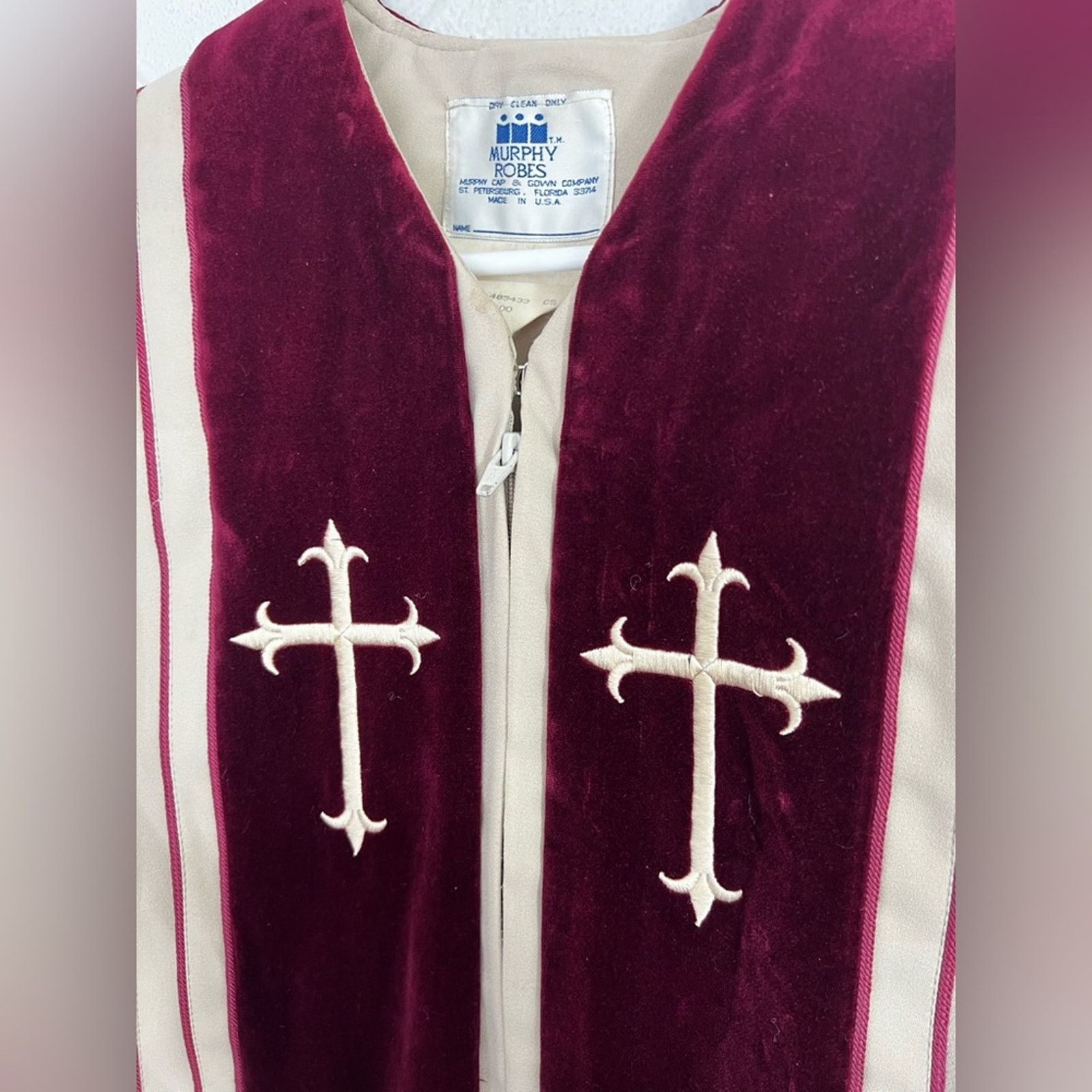 Other Vintage Murphy Robes Velvet Clergy Priest Bishop Robe USA Size US XXL / EU 58 / 5 - 3 Thumbnail