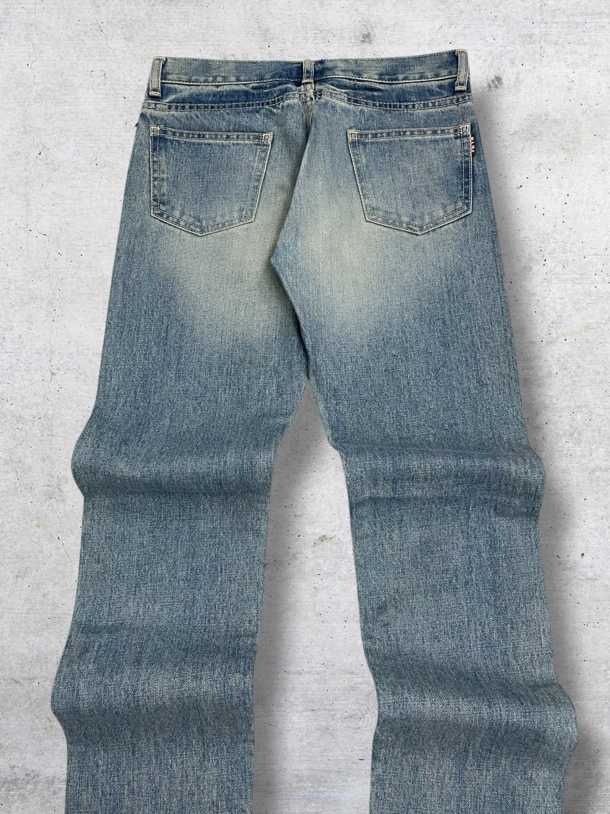 Japanese Brand VINTAGE JAPAN OG BLU BLUE 90S DESIGNER BLUE WASHED DENIM Size US 27 - 11 Thumbnail