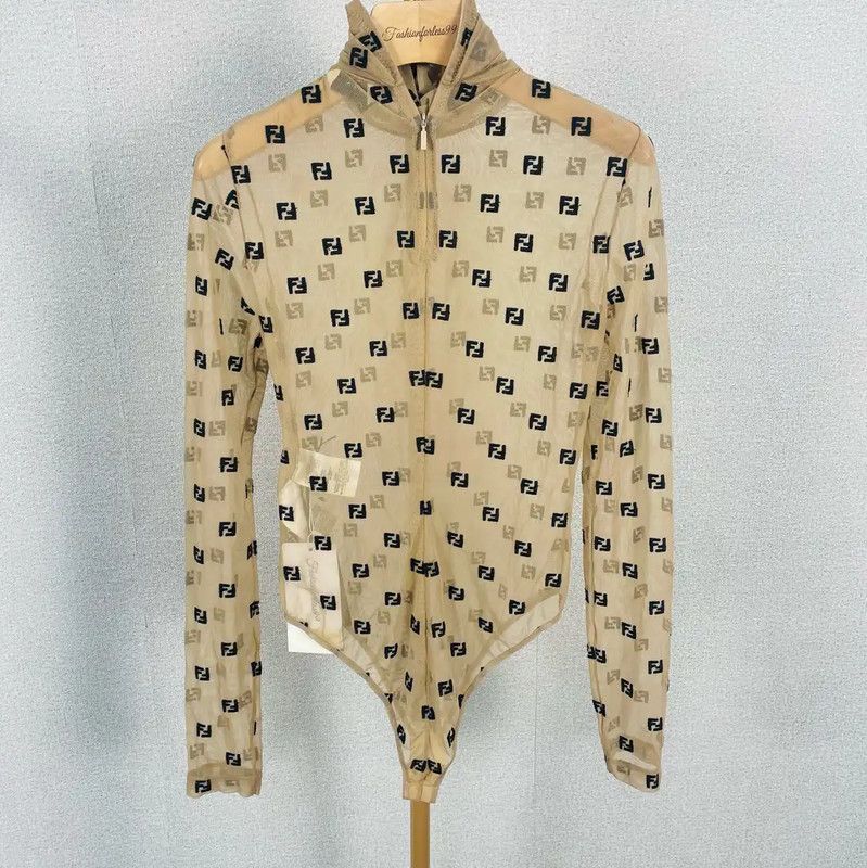 Fendi Fendi Multi-Color Long Sleeve T-Shirt 0089 Size S / US 4 / IT 40 - 1 Thumbnail