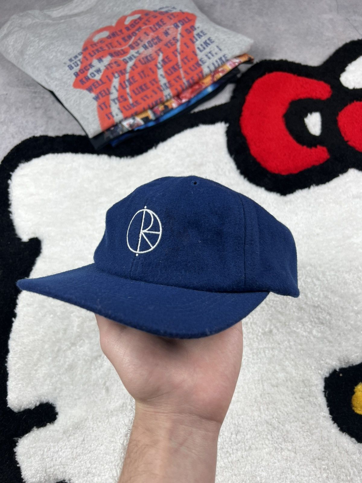 Polar Skate Co. Crazy Polar Skateboarding Stroke Logo Wool Y2K Cap Hat Size ONE SIZE - 3 Thumbnail