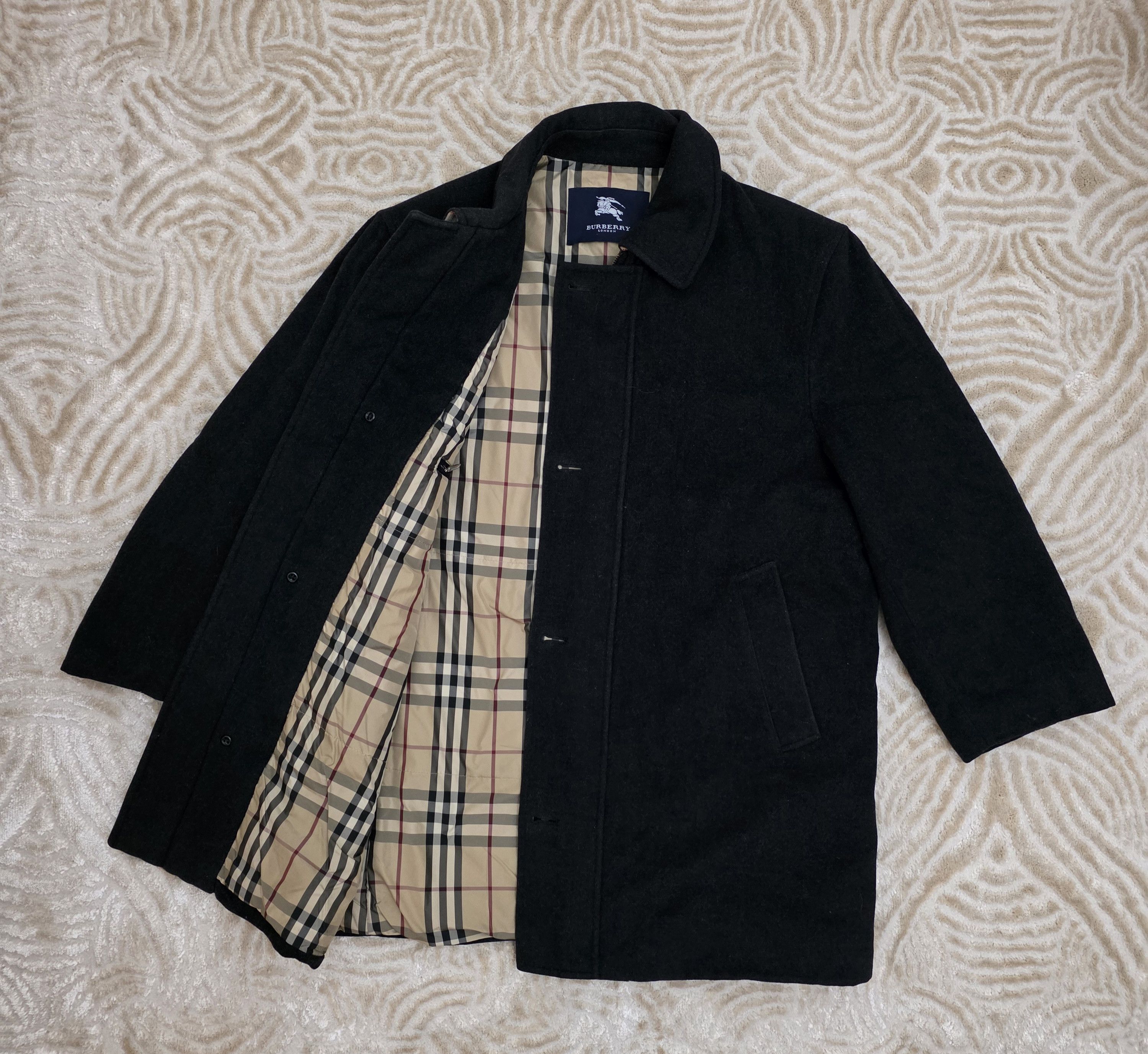 Burberry Burberry London Jacket Overcoat Merino Wool Nova Check Size US L / EU 52-54 / 3 - 1 Thumbnail