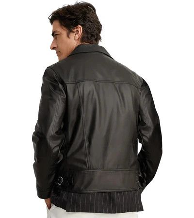 Brunello Cucinelli Leather Jacket in Black Size US M / EU 48-50 / 2 - 2 Thumbnail