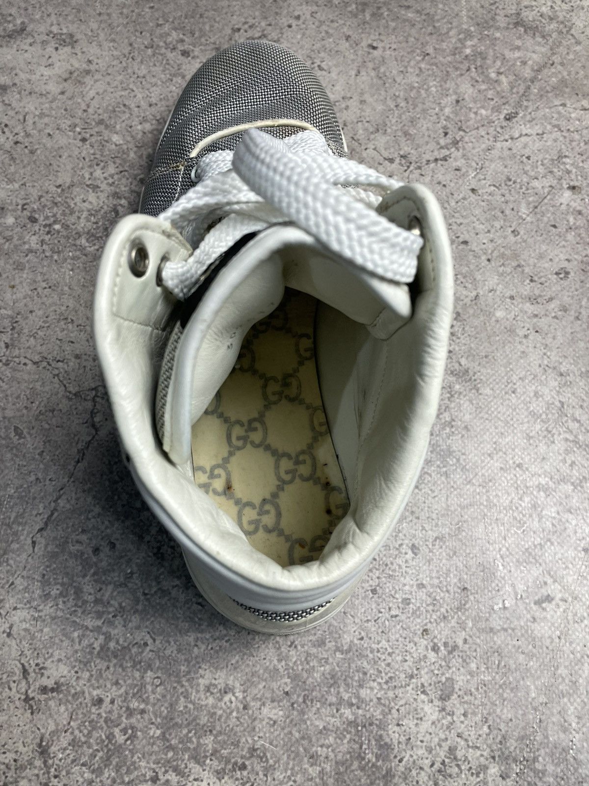 Gucci Gucci Gray High Top Sneakers Size US 8 / EU 41 - 11 Thumbnail