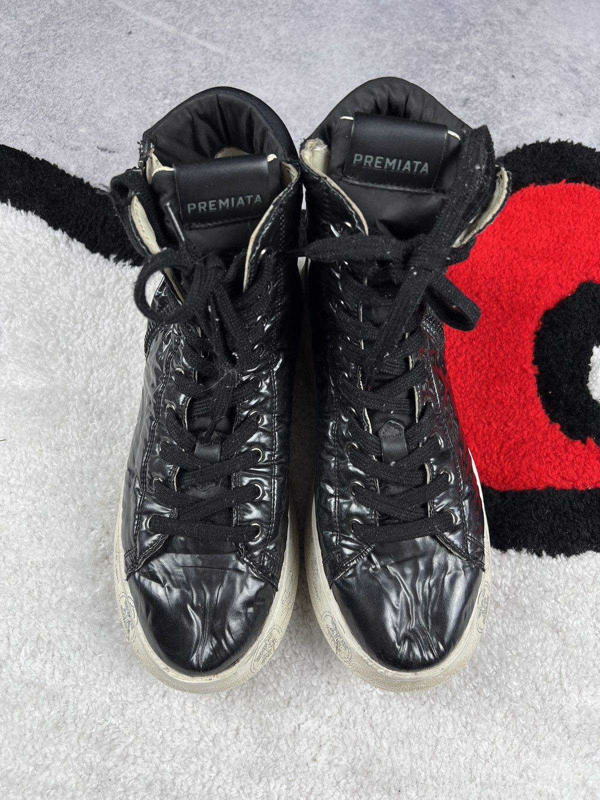 Premiata Premiata Italy Luxury Edith Zip Black Sneakers Size 38 Size US 8 / IT 38 - 3 Thumbnail