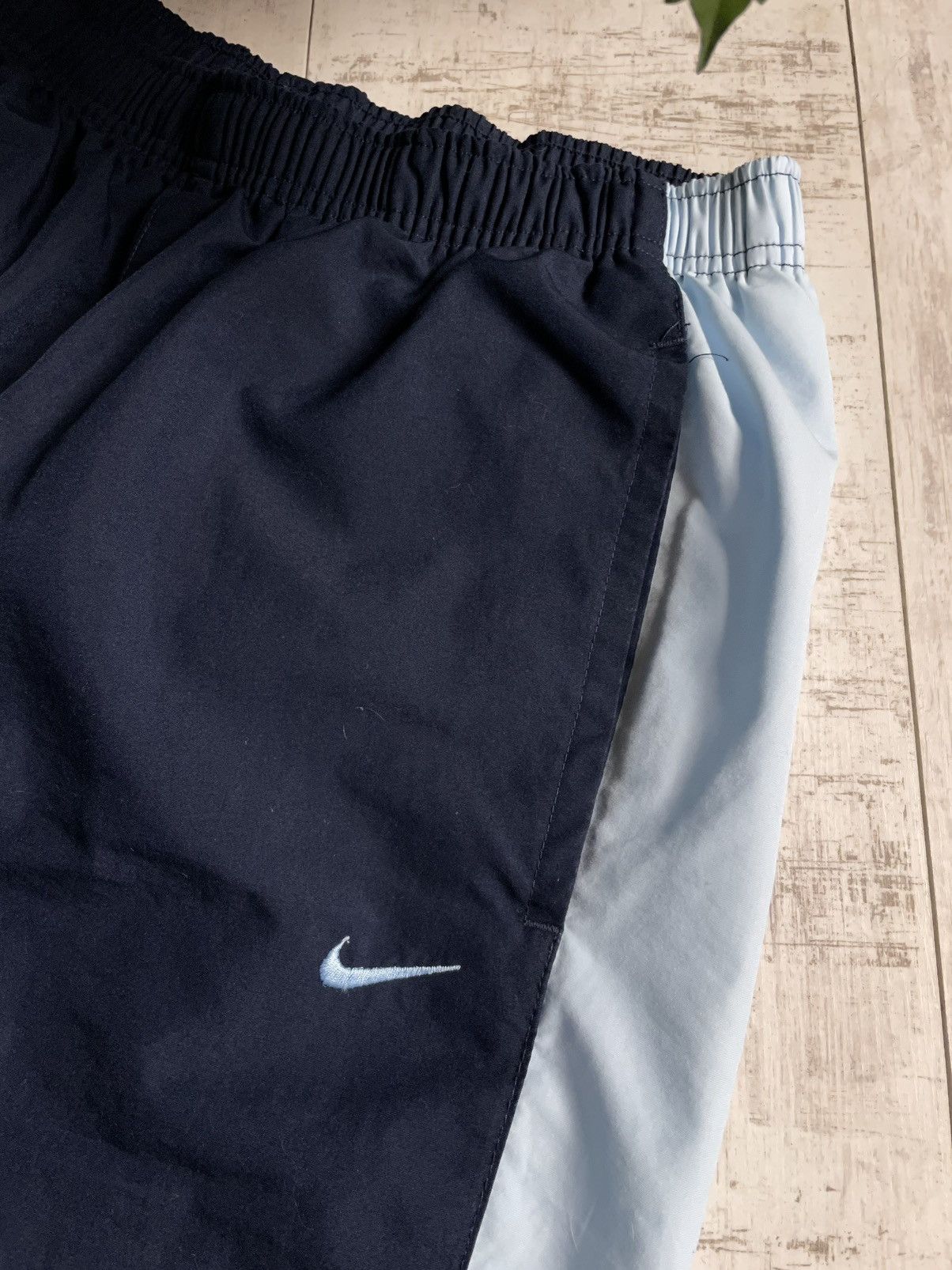 Nike × Vintage Vintage Nike Track Pants Y2K Blue Swoosh Drill Size US 30 / EU 46 - 7 Thumbnail