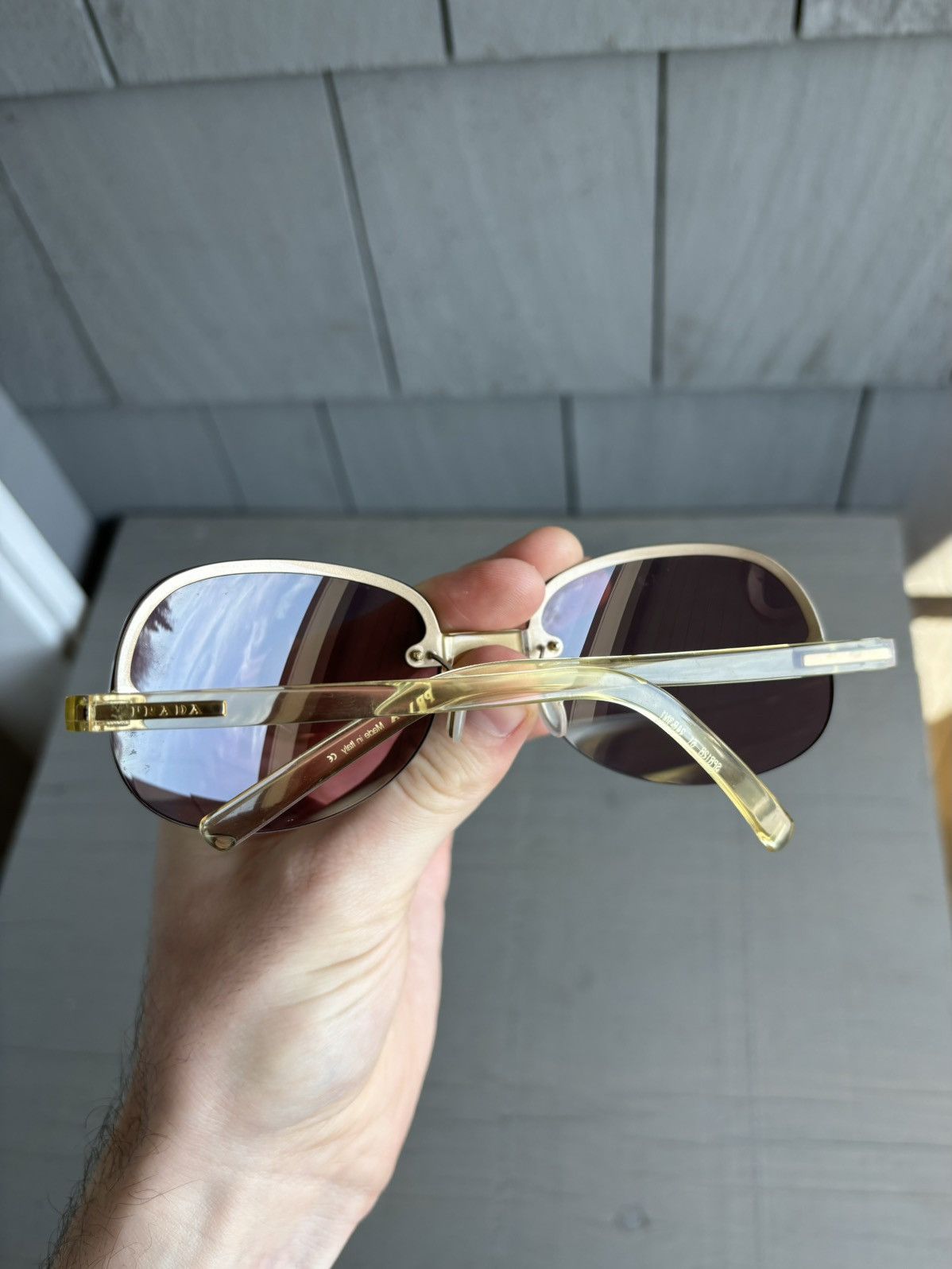 Prada 2000s Prada Eyeglasses SPR 12B Vintage Prada Sunglass Frames Size ONE SIZE - 4 Thumbnail