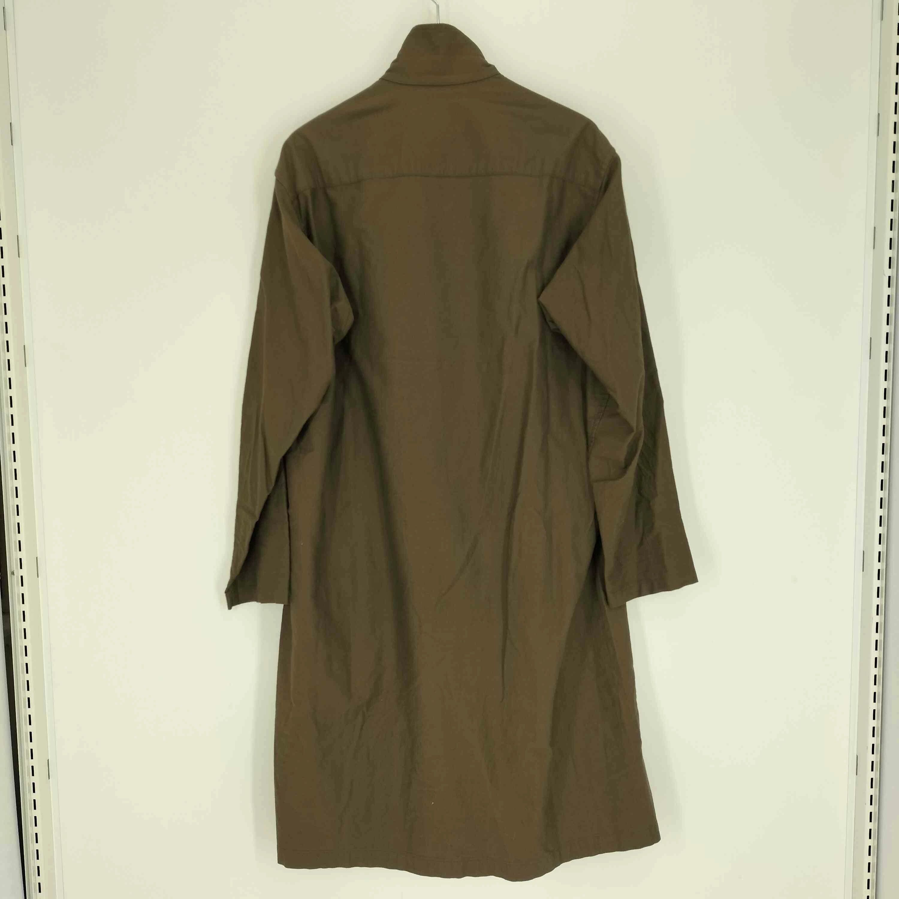 Yohji Yamamoto Yohji Yamamoto POUR HOMME 17SS Stand Collar Long Shirt Size US S / EU 44-46 / 1 - 2 Thumbnail