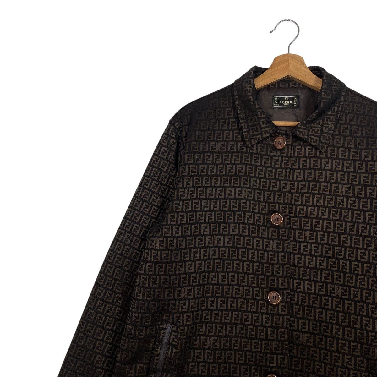 Fendi Vintage Fendi Zucca Monogram Trenchcoat Size M / US 6-8 / IT 42-44 - 7 Thumbnail