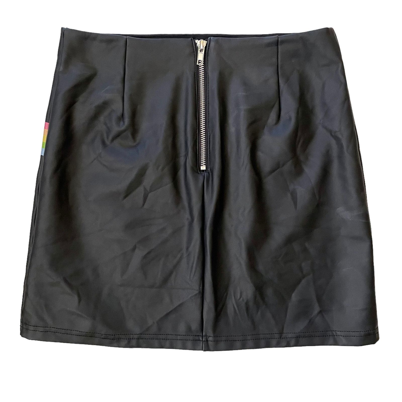 Dolls Kill Dolls Kill x Care Bears Planet Care Faux Leather Mini Skirt Size 27" / US 4 / IT 40 - 2 Thumbnail