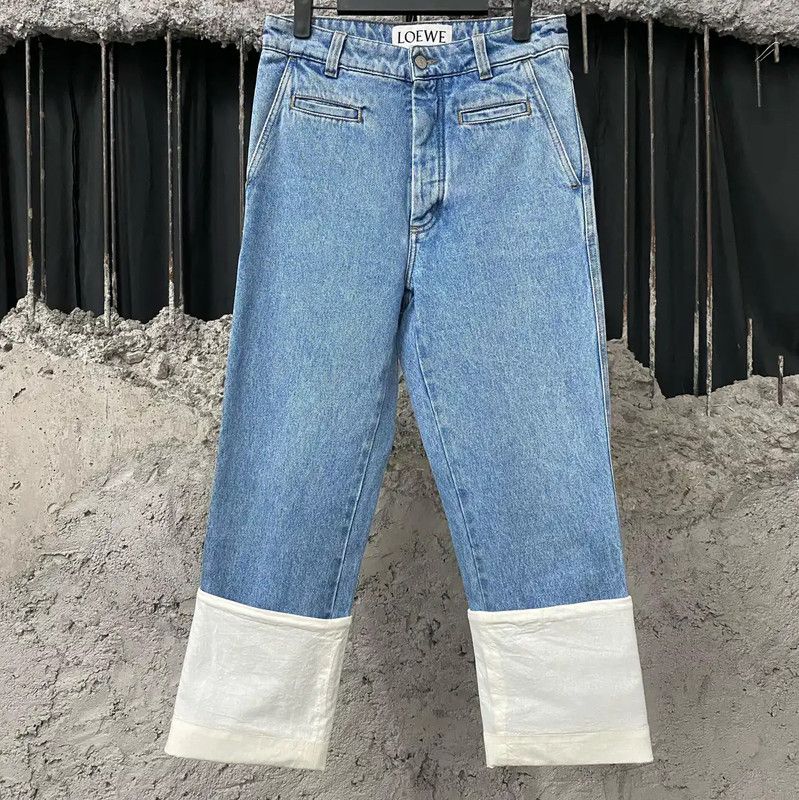 Loewe Loewe Blue Denim Pants for Women 0089 Size 28" / US 6 / IT 42 - 1 Thumbnail