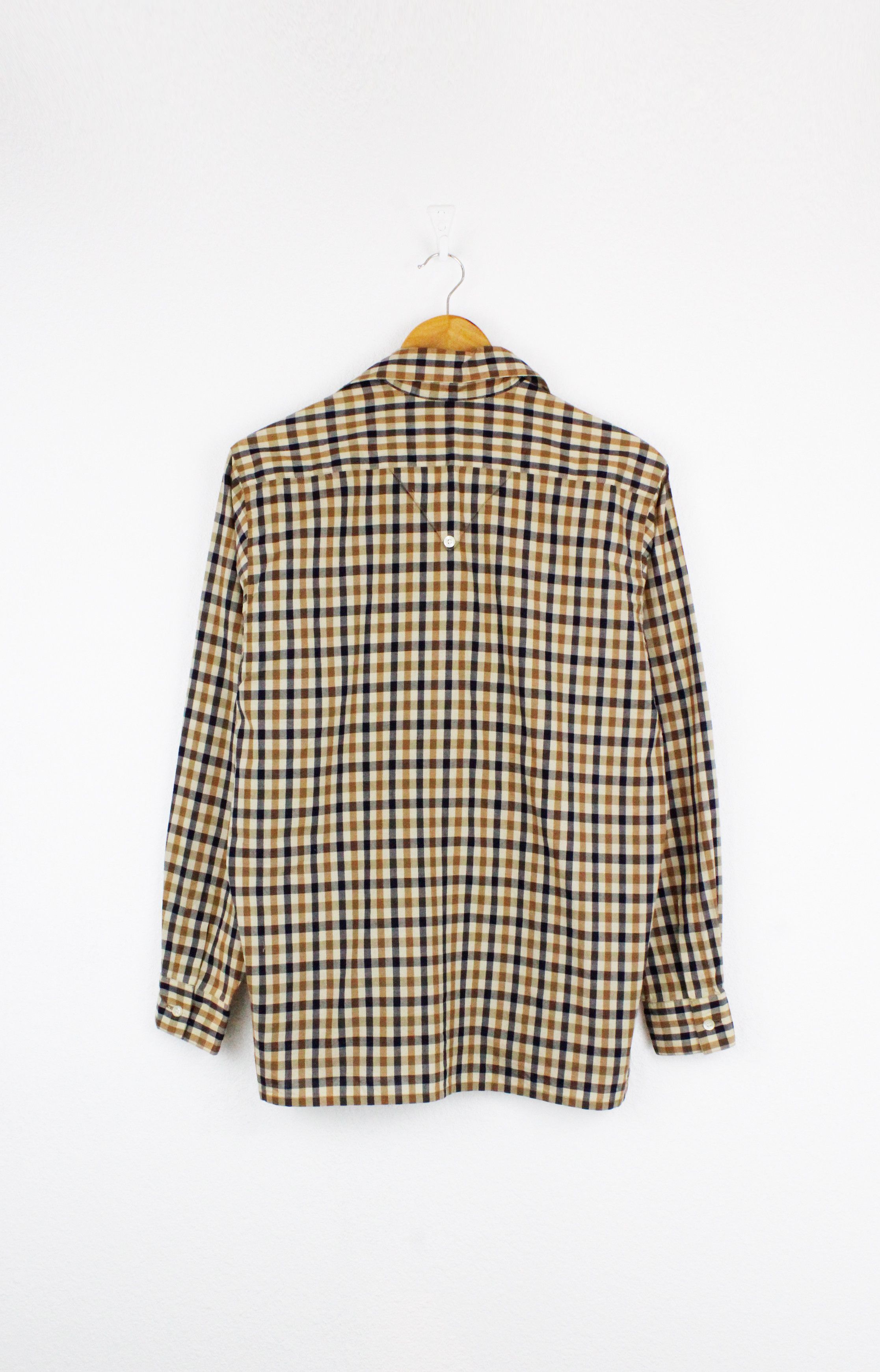 Aquascutum × Vintage Aquascutum Emsworth Club Check Shirt Size L / US 10 / IT 46 - 4 Thumbnail