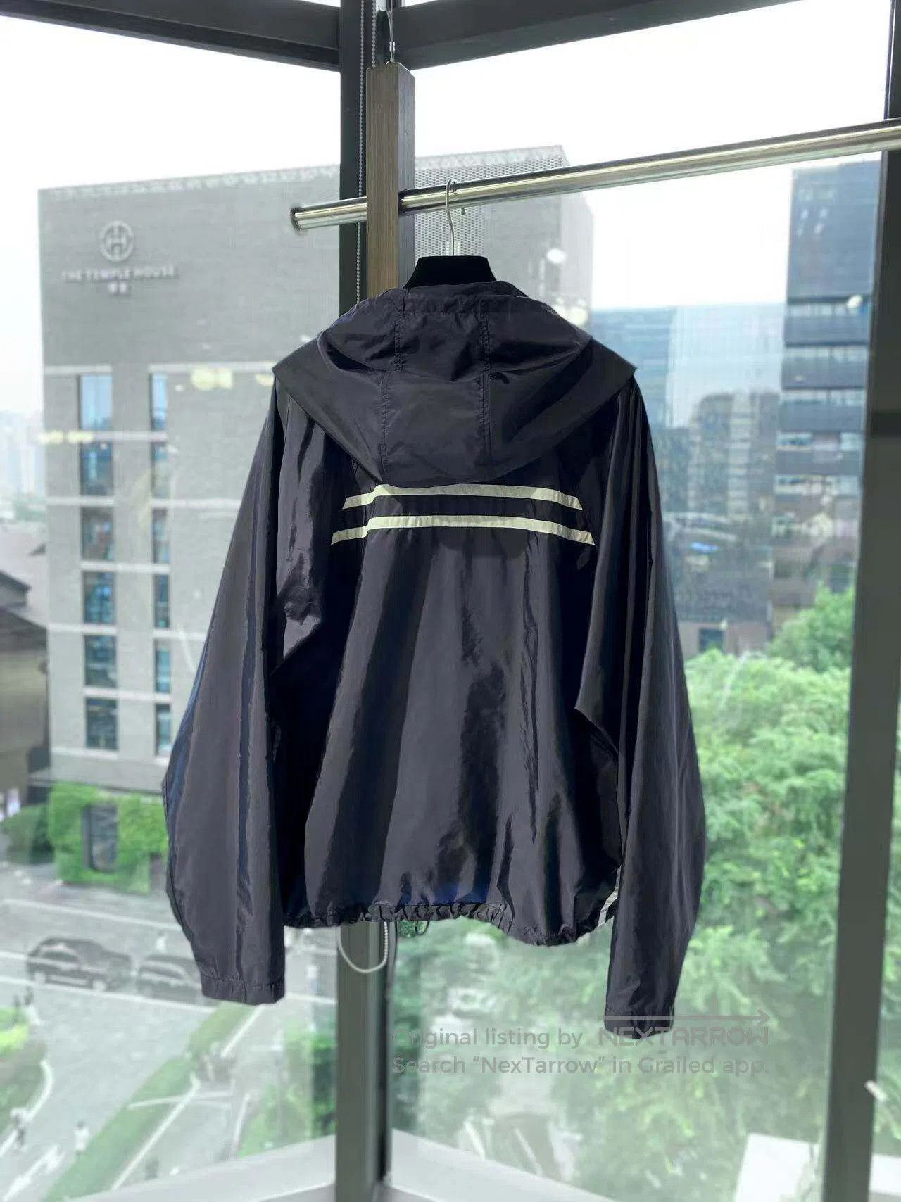 Prada Prada 25SS blue nylon hooded sports jacket| Size M / US 6-8 / IT 42-44 - 3 Thumbnail