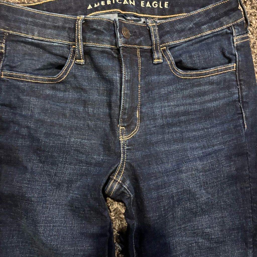 American Eagle Outfitters American Eagle Outfitters Women's Deep Indigo Jegging Jeans Size 28" / US 6 / IT 42 - 4 Thumbnail