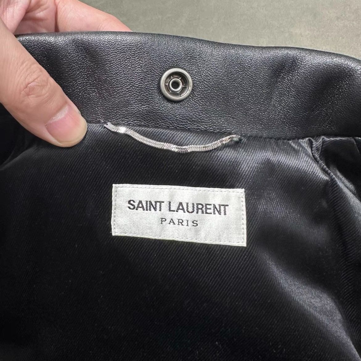 Saint Laurent Paris Sz 48 Saint Laurent Paris L01 Rivet Leather Jacket Size US M / EU 48-50 / 2 - 7 Thumbnail