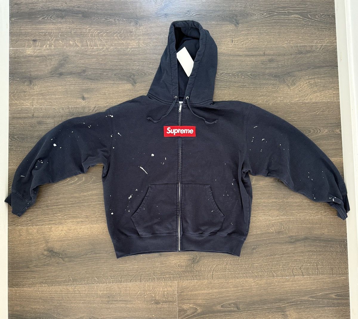 Maison Margiela × Supreme Supreme x MM6 Box Logo Zip Up Hoodie