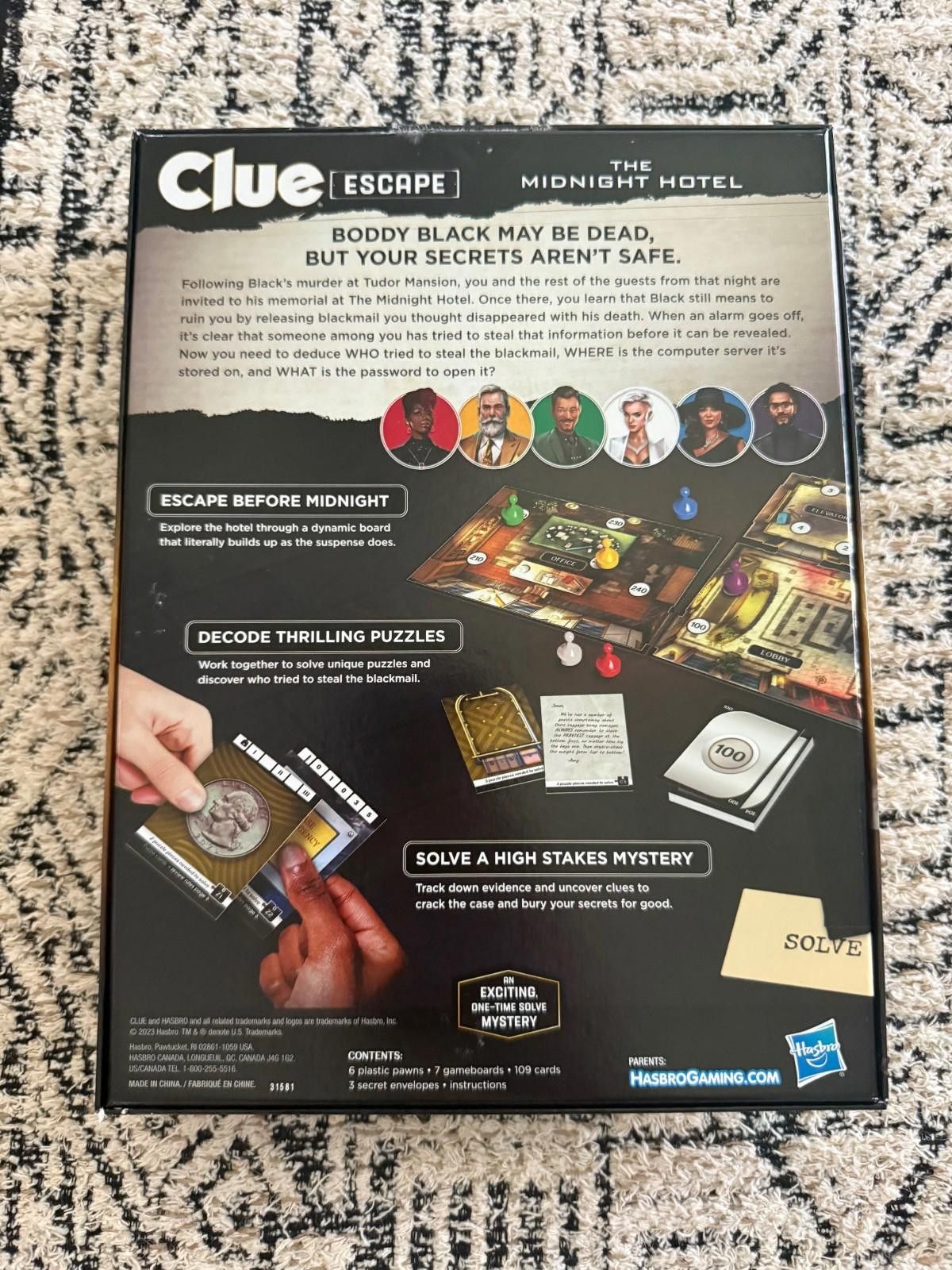 Other Clue Escape: The Midnight Hotel Board Game Size ONE SIZE - 2 Thumbnail