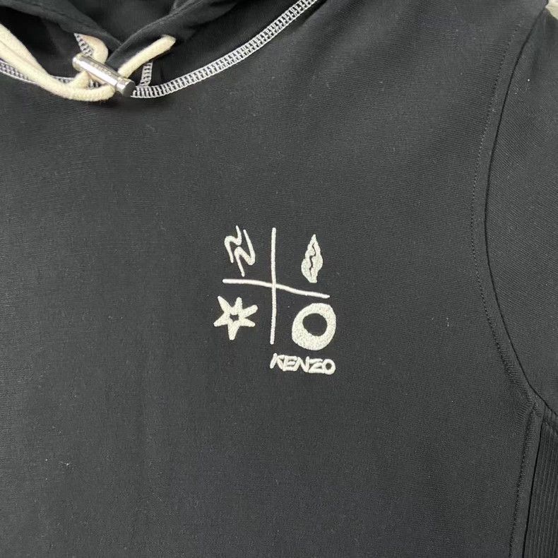 Balenciaga Kenzo Black Hoodie Sweatshirt M Size Size US M / EU 48-50 / 2 - 2 Thumbnail