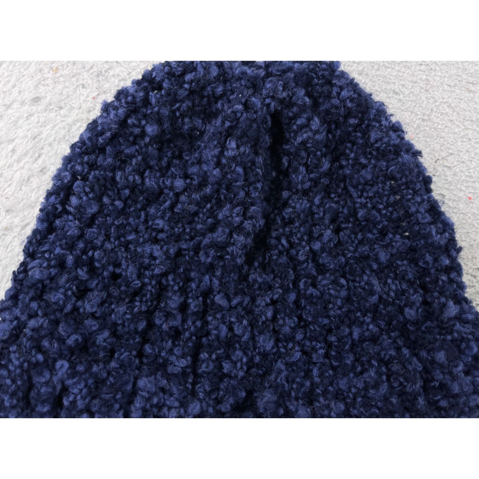 Vintage Handmade Beanie Toque Adult One Size Purple Blue Knit Cotton Blend Snow Ski Hat Unisex Adults Beanie Winter Size ONE SIZE - 2 Thumbnail
