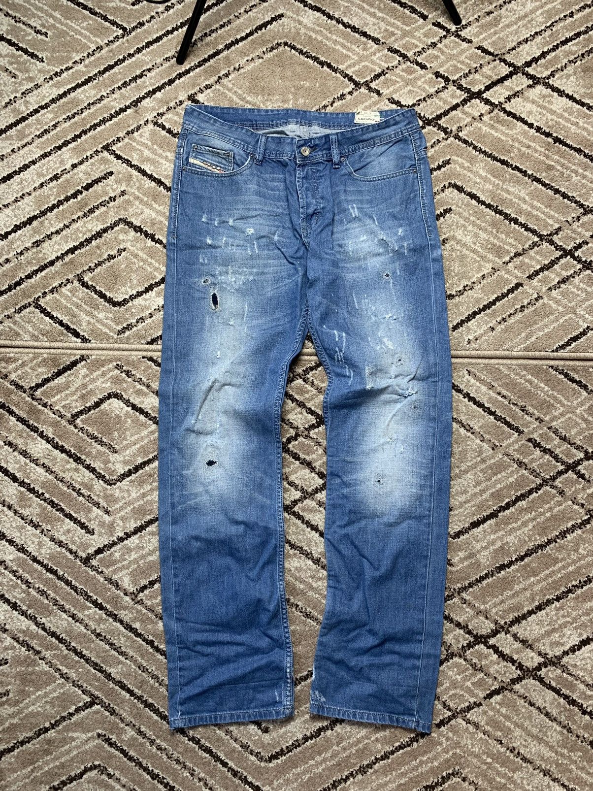 Diesel × Vintage Vintage Men's Diesel Distressed Denim Jeans Size US 36 / EU 52 - 1 Thumbnail