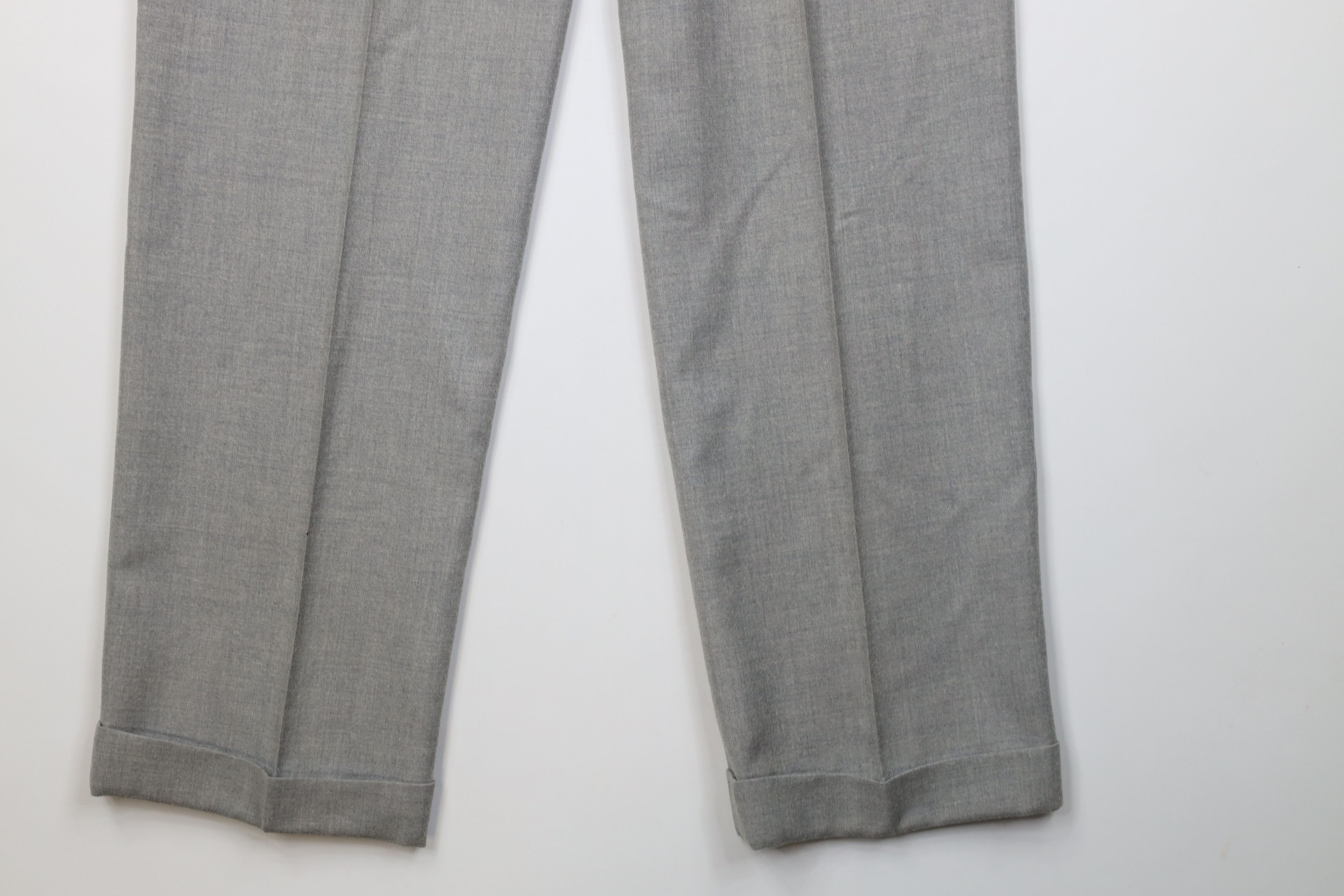 Vintage Vintage 50s Hollywood Regency Wool Chino Pants Gray USA Size US 34 / EU 50 - 14 Thumbnail
