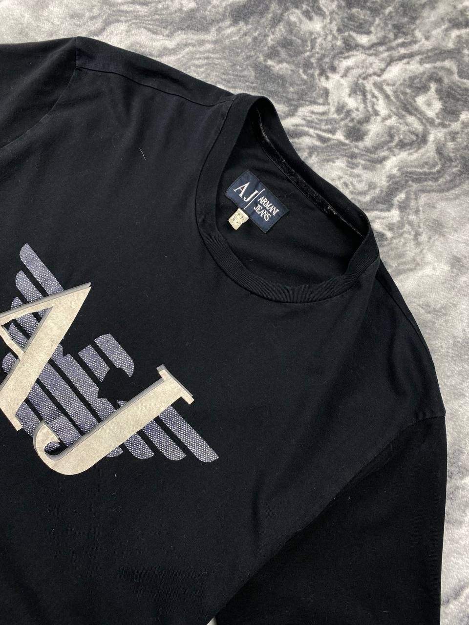 Armani Armani Jeans T Shirt Big Logo AJ Men Size M Black Size US M / EU 48-50 / 2 - 2 Thumbnail