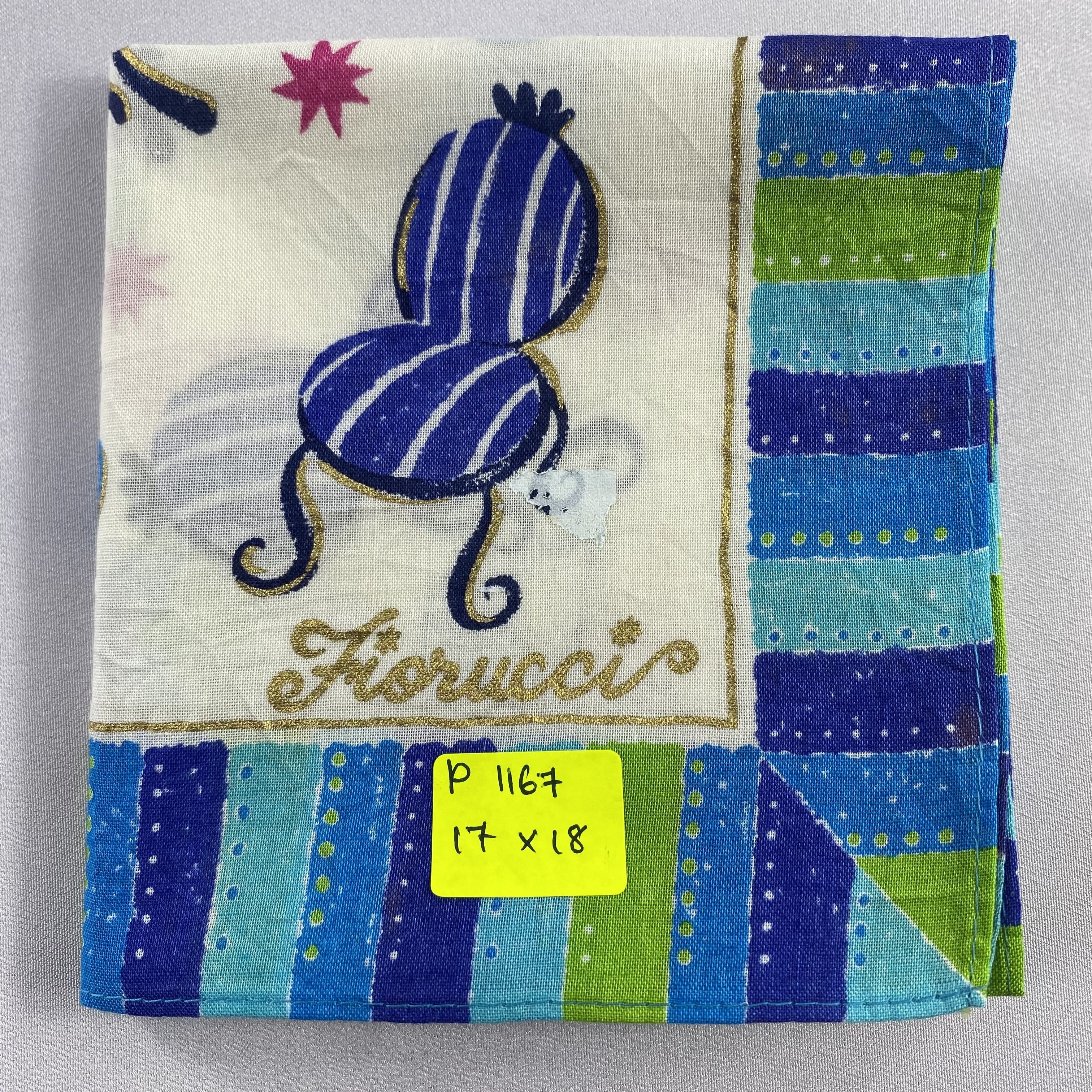 Fiorucci × Vintage Fiorucci Handkerchief / Neckerchief / Bandana-P1167 Size ONE SIZE - 5 Thumbnail