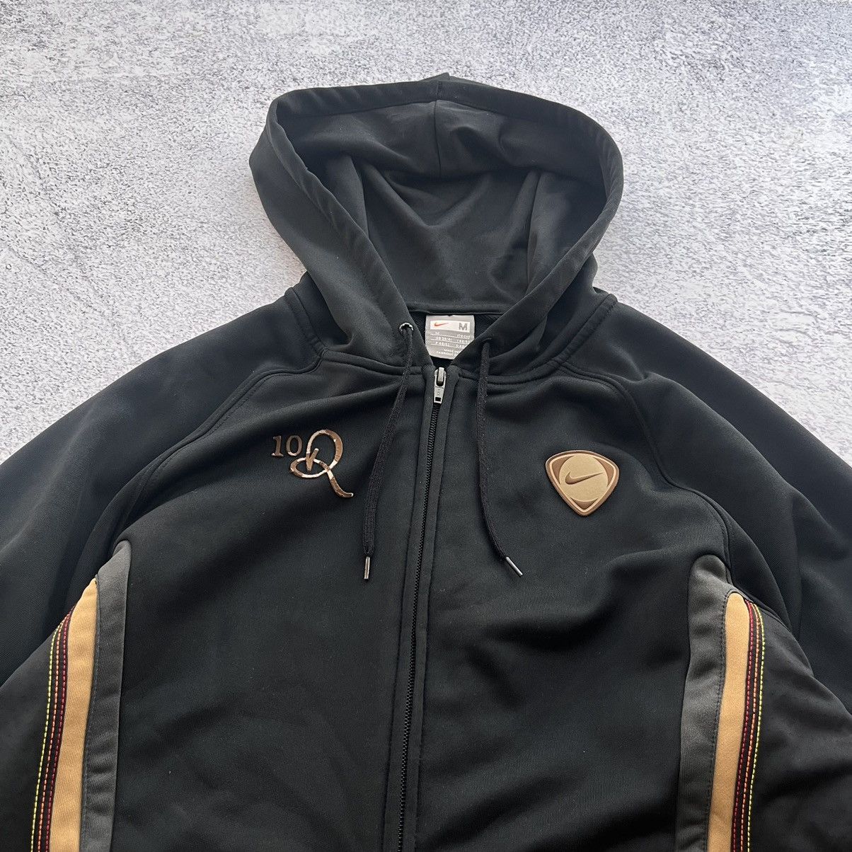 Nike × Vintage Vintage Nike x Ronaldinho 10R Zip Hoodie Track Top Jacket Size US M / EU 48-50 / 2 - 2 Thumbnail