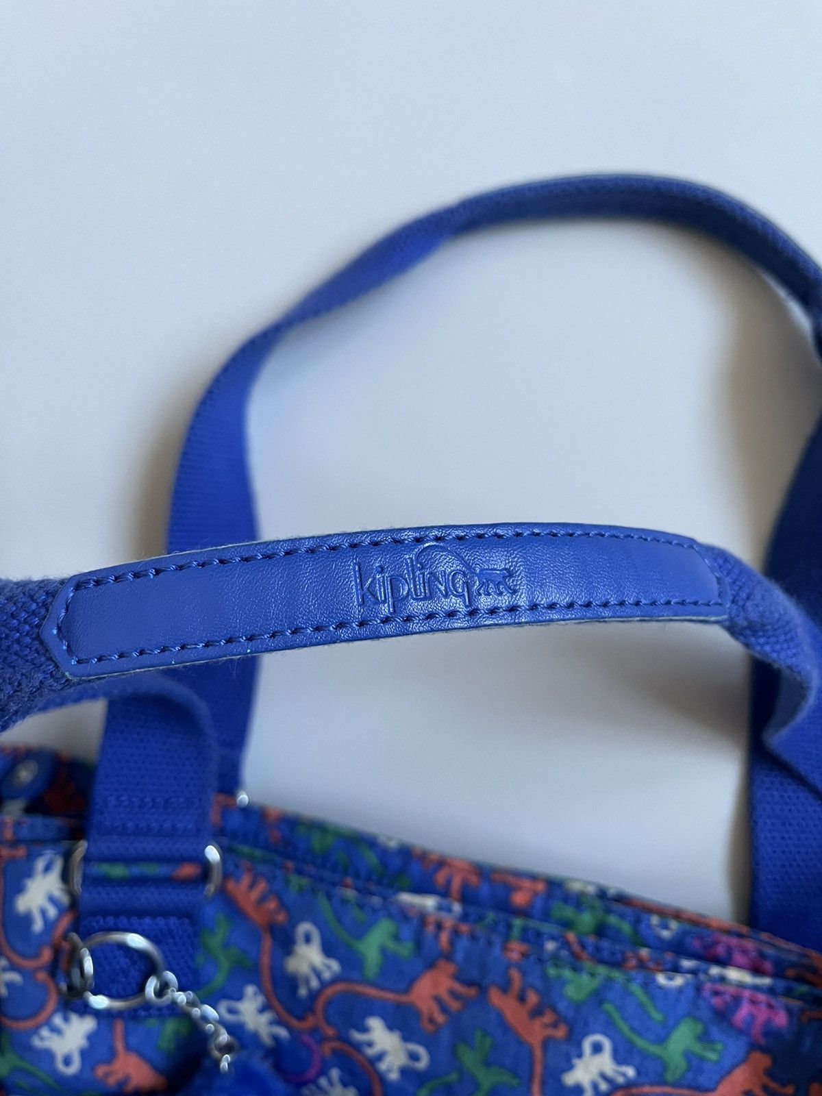 Other Kipling Women Blue Monogram Synthetic Shoulder Bag Size ONE SIZE - 10 Thumbnail