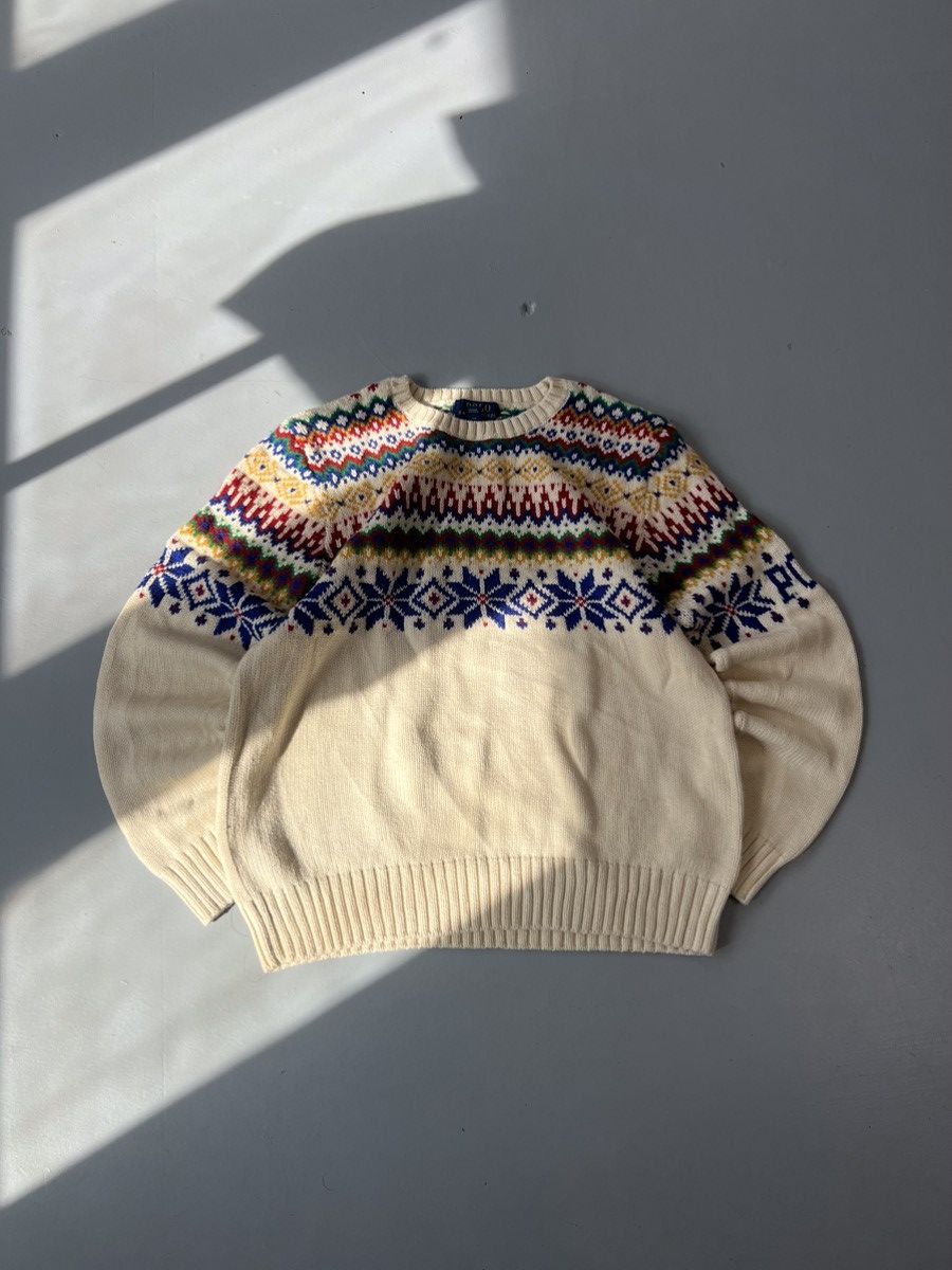 Polo Ralph Lauren Vintage polo Ralph Lauren knit sweater (kids) Size US XXS / EU 40 - 1 Thumbnail