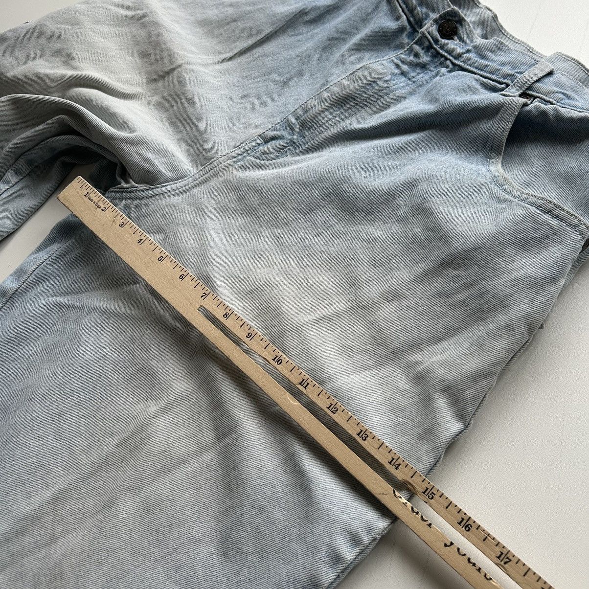 Vintage Crazy Vintage Y2K Baggy Blue Denim Embroidered Jorts Size 36 Size US 36 / EU 52 - 10 Thumbnail