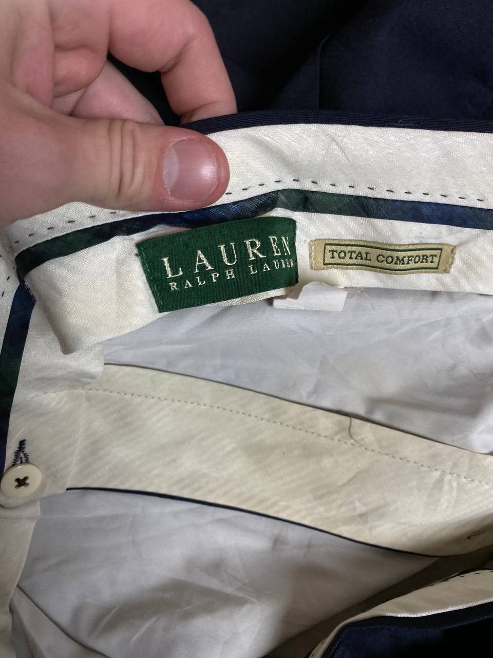 Polo Ralph Lauren Vintage Polo Ralph Lauren Pants Dark Navy Size US 38 / EU 54 - 2 Thumbnail