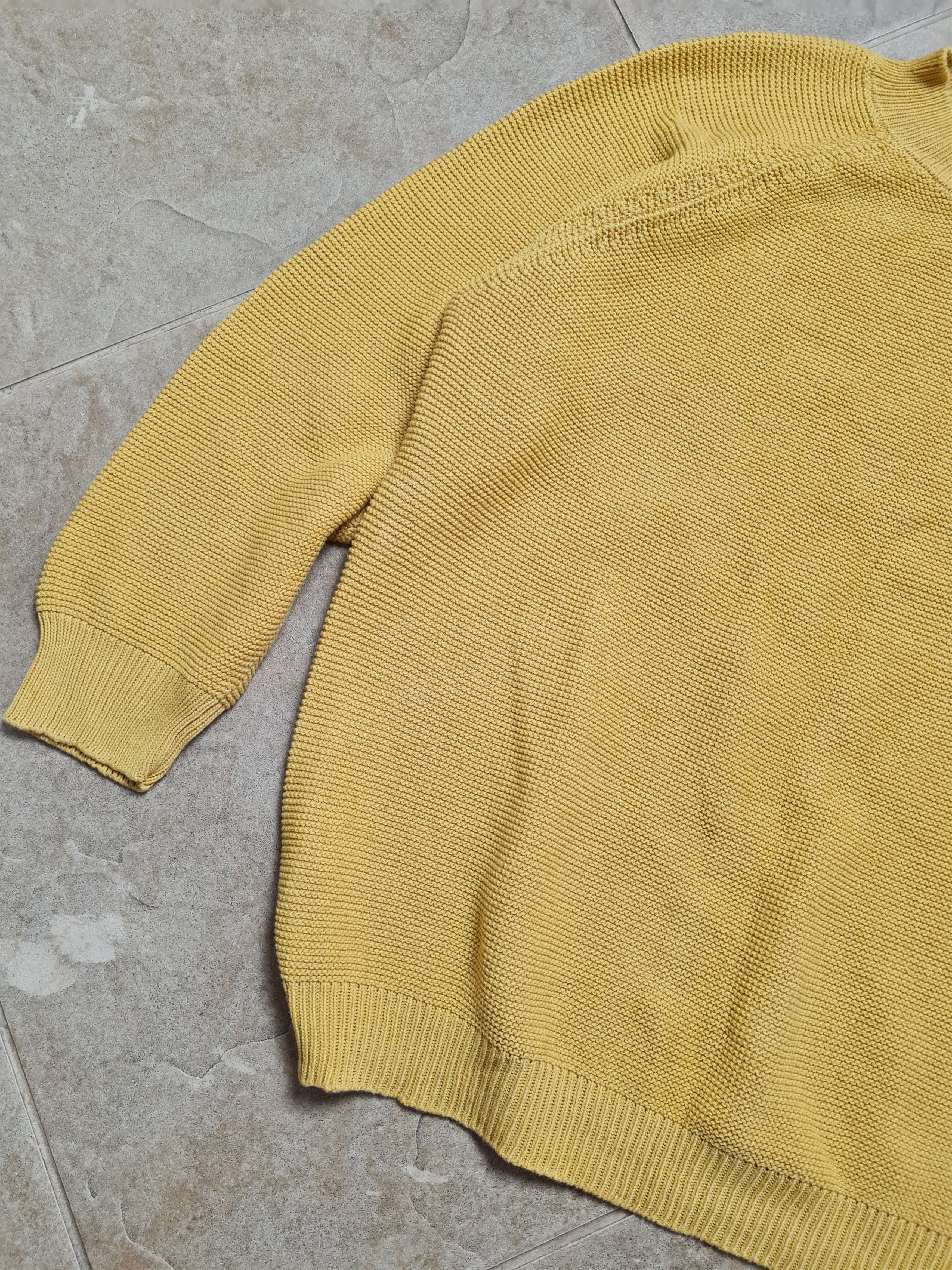 Max Mara Weekend Max Mara Womens Yellow Knit Sweater Raglan Sleeve Size M / US 6-8 / IT 42-44 - 3 Thumbnail