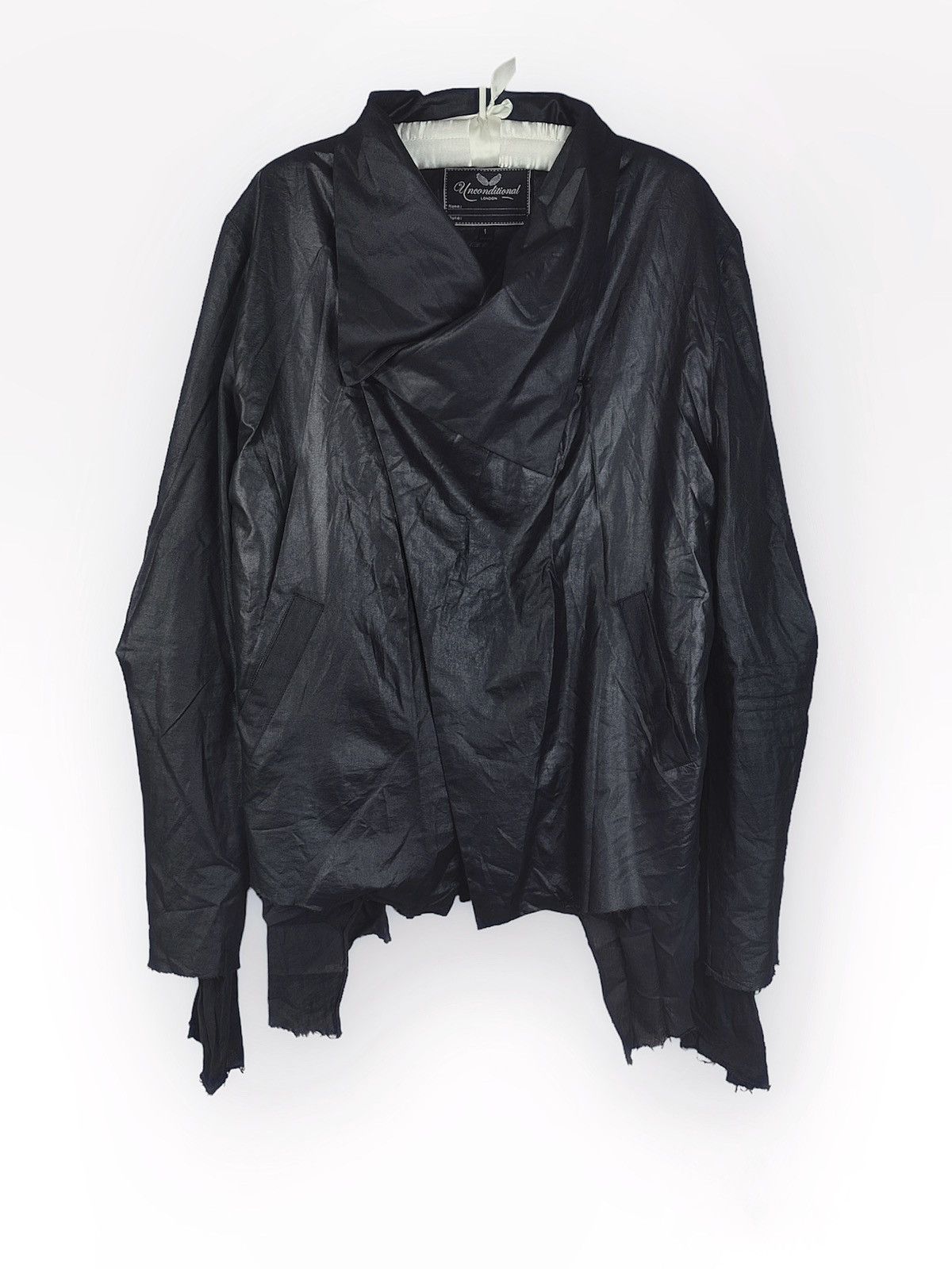 Designer two-layer Silk Black Top Blouse Unconditional