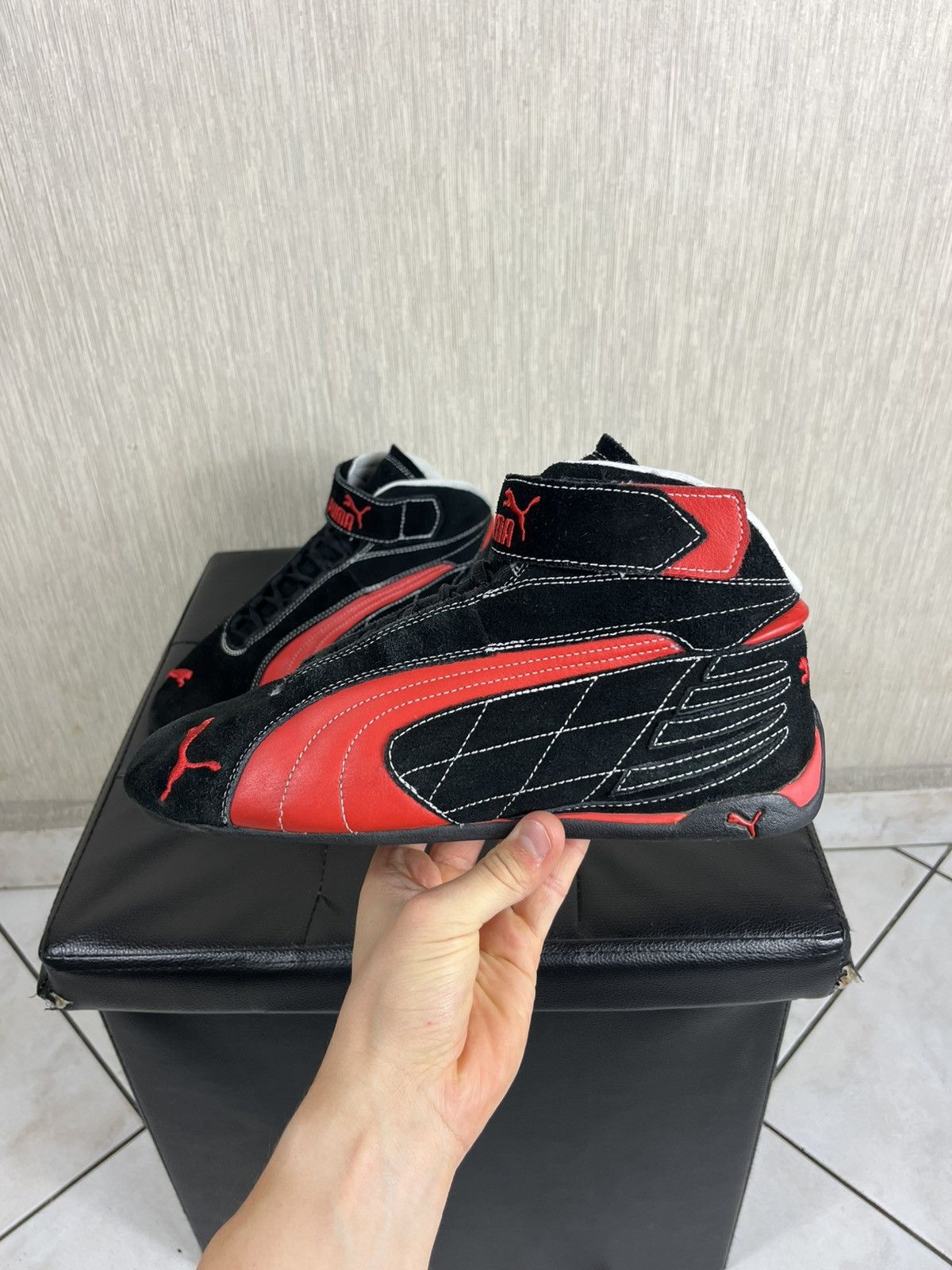 Puma × Vintage Vintage Puma y2k speed cat high racing ferrari sneaker shoes Size US 7.5 / EU 40-41 - 13 Thumbnail