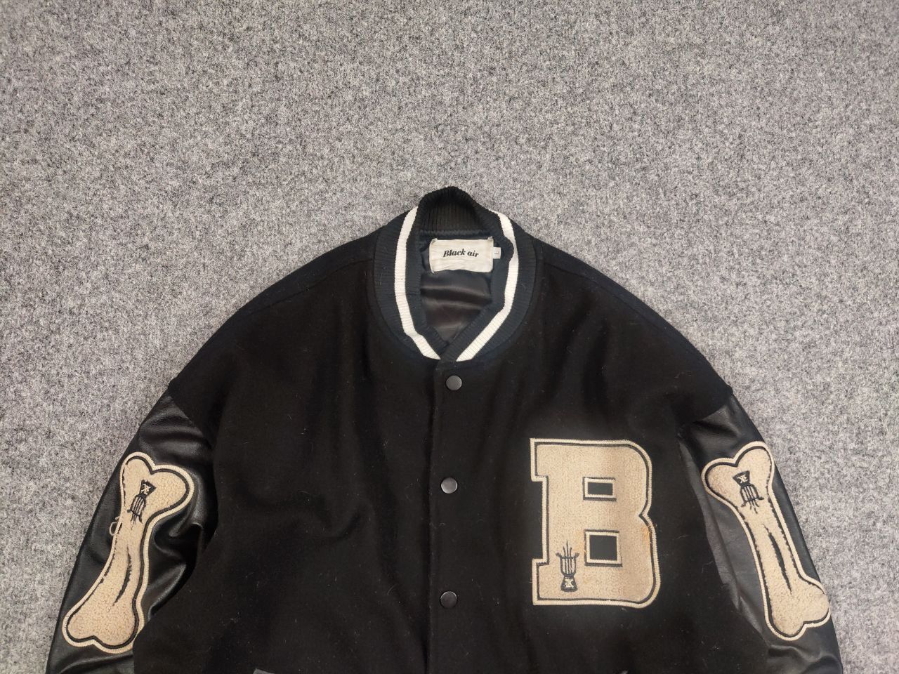 Vintage Vintage Bones Japan Skeleton Letterman Varsity Bomber Jacket Size US M / EU 48-50 / 2 - 9 Thumbnail