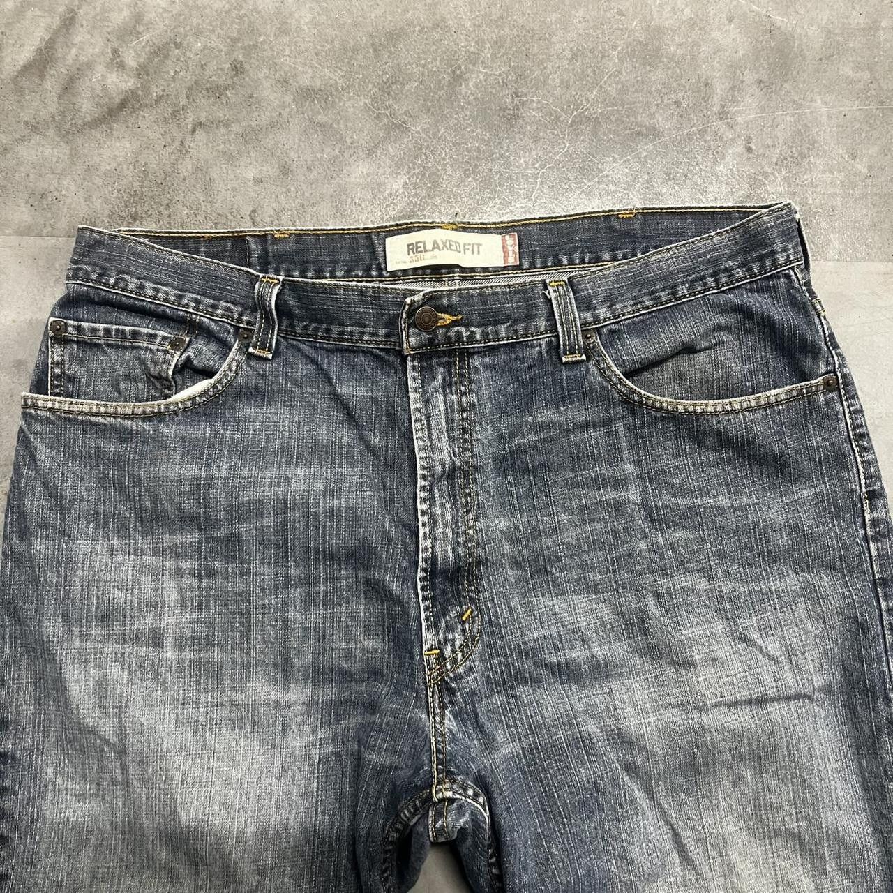 Levi's × Vintage Vintage Y2K Baggy Levis Skater Style Dark Wash Denim Jeans! Size US 40 / EU 56 - 4 Thumbnail