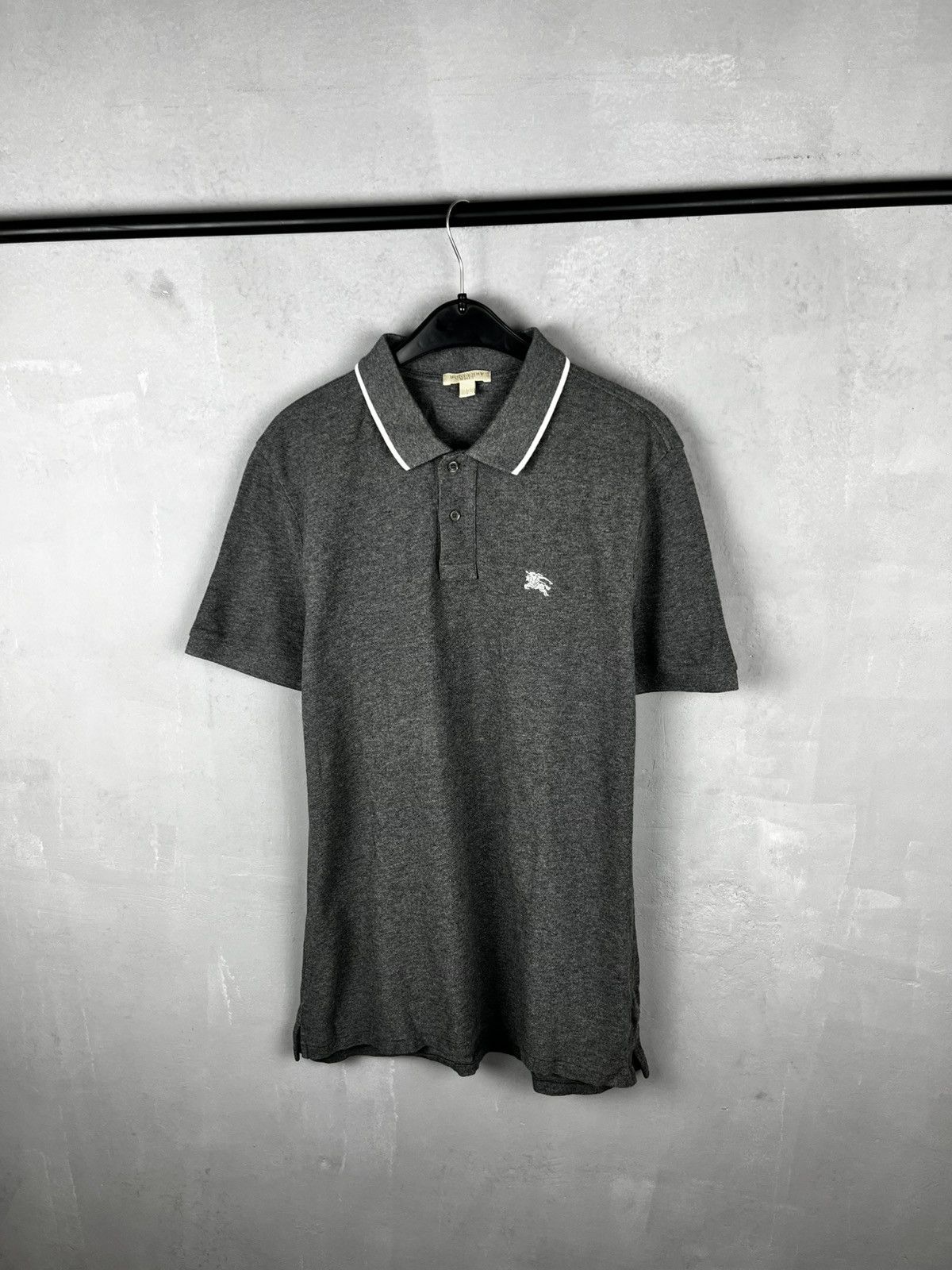 Burberry Vintage BURBERRY Polo Shirt Tee Y2K Rare Hype White Size US L / EU 52-54 / 3 - 8 Thumbnail