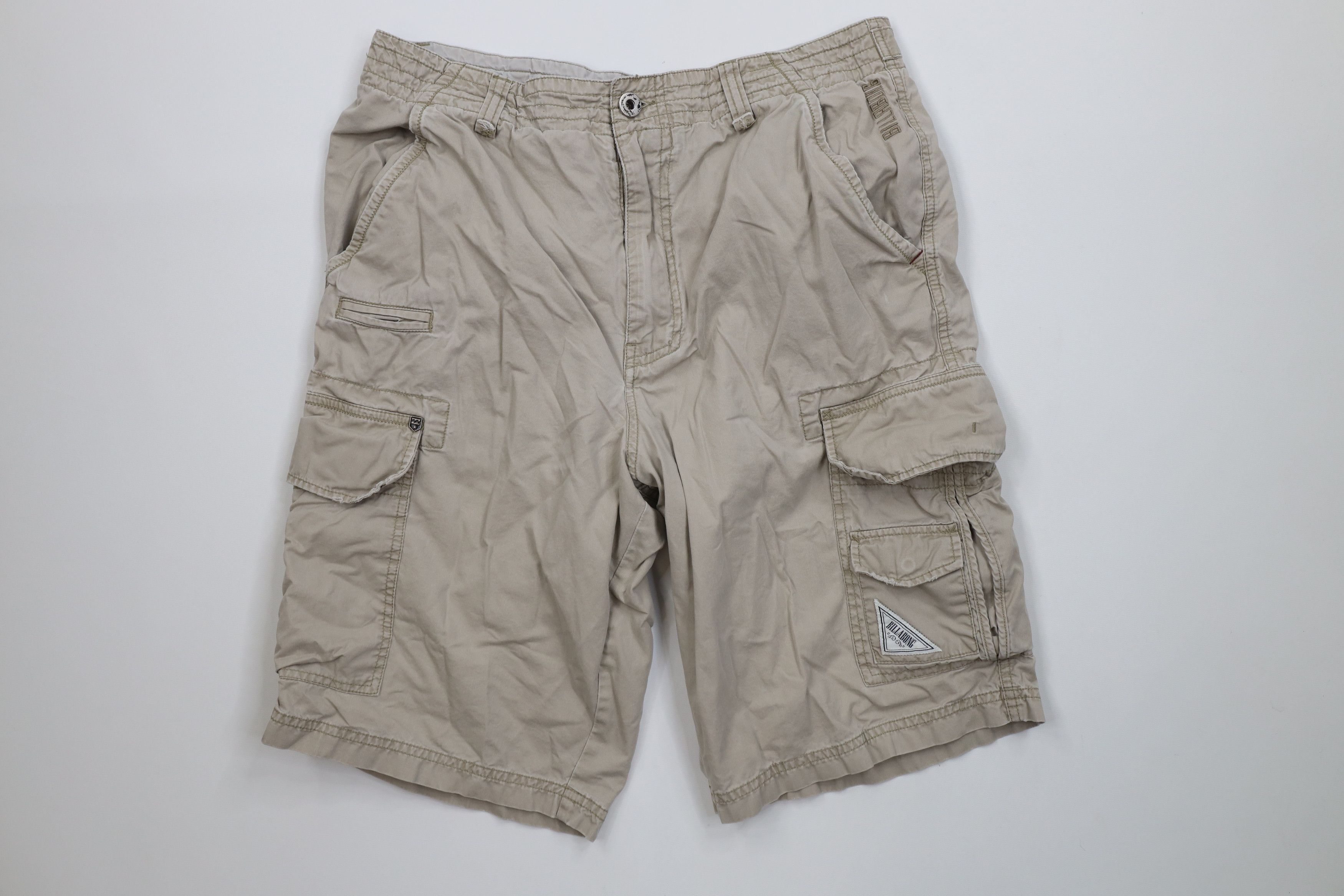 Billabong Vintage Y2K Billabong Surfing Spell Out Cargo Shorts Beige Size US 32 / EU 48 - 1 Thumbnail